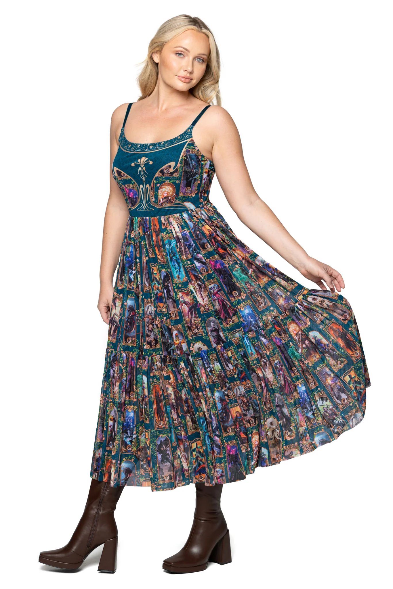 Class Art Scoop Sheer Midaxi Dress - Image 2