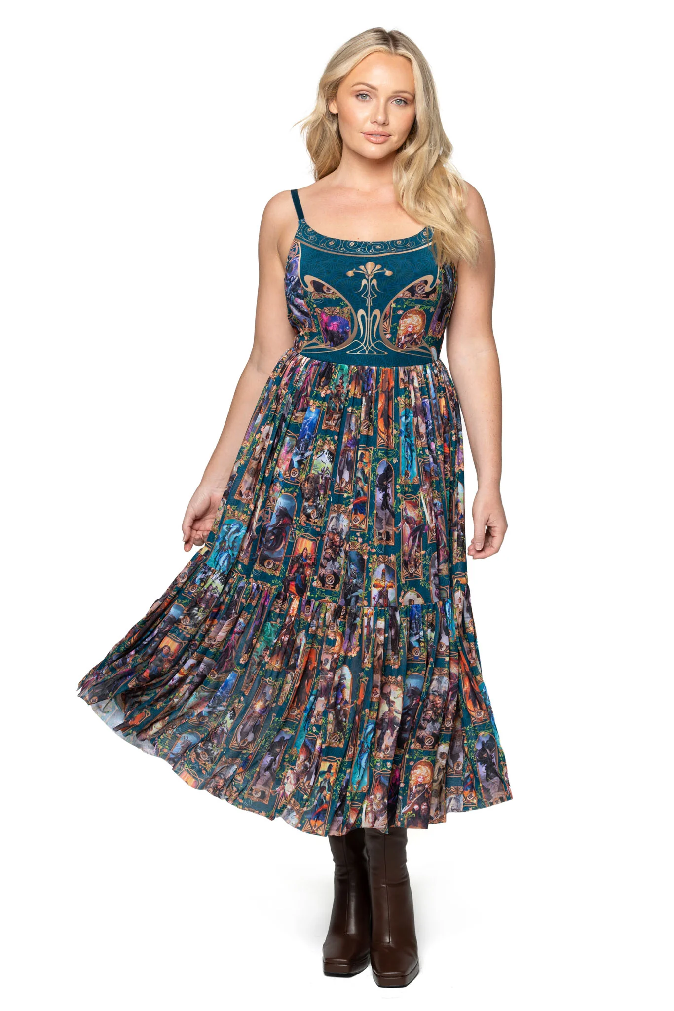 Class Art Scoop Sheer Midaxi Dress - Image 5