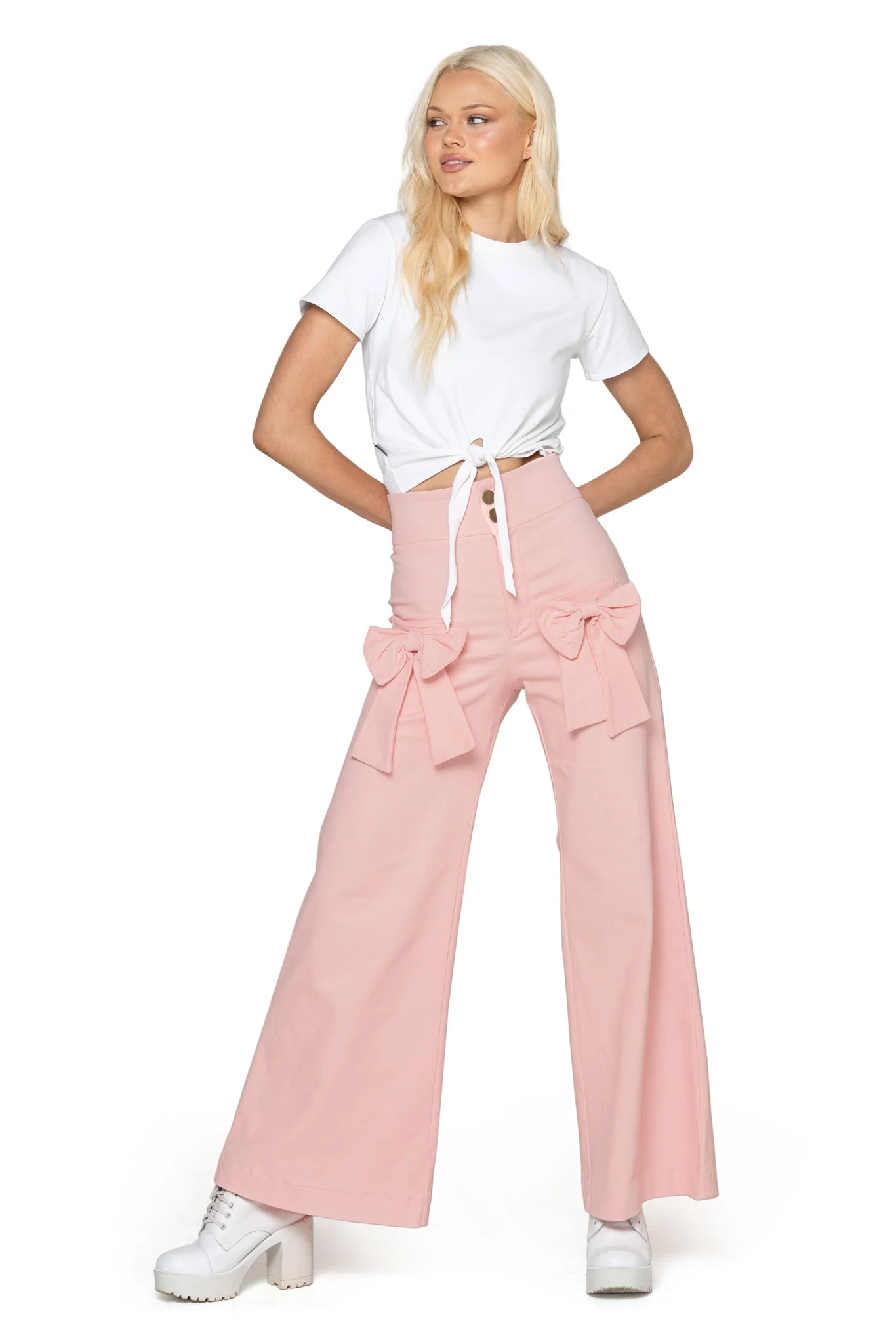 Cotton Candy Bow Pants - Image 6