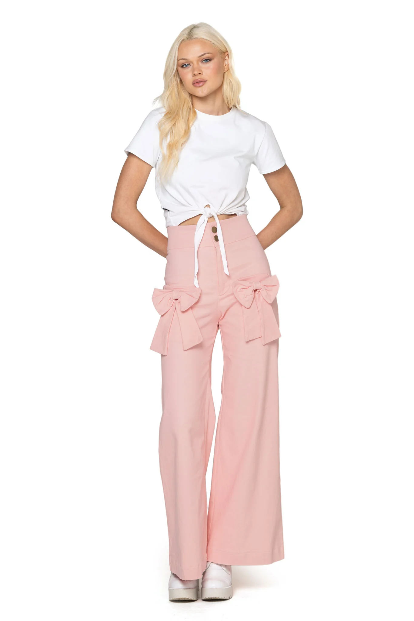 Cotton Candy Bow Pants - Image 8