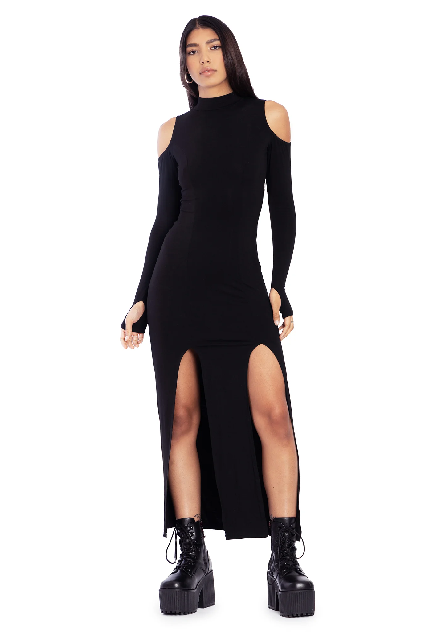 Coven Leader Split Maxi Dress