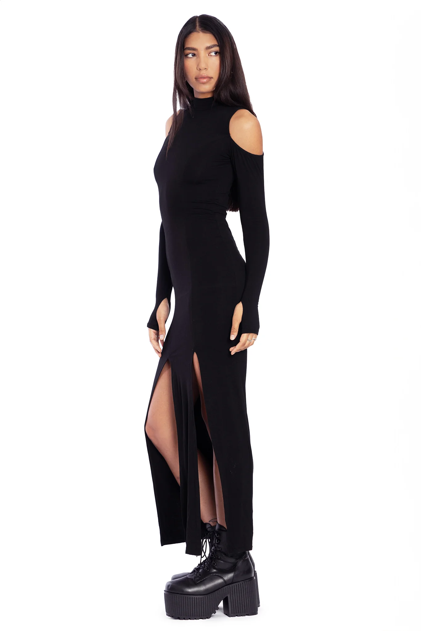 Coven Leader Split Maxi Dress - Image 4