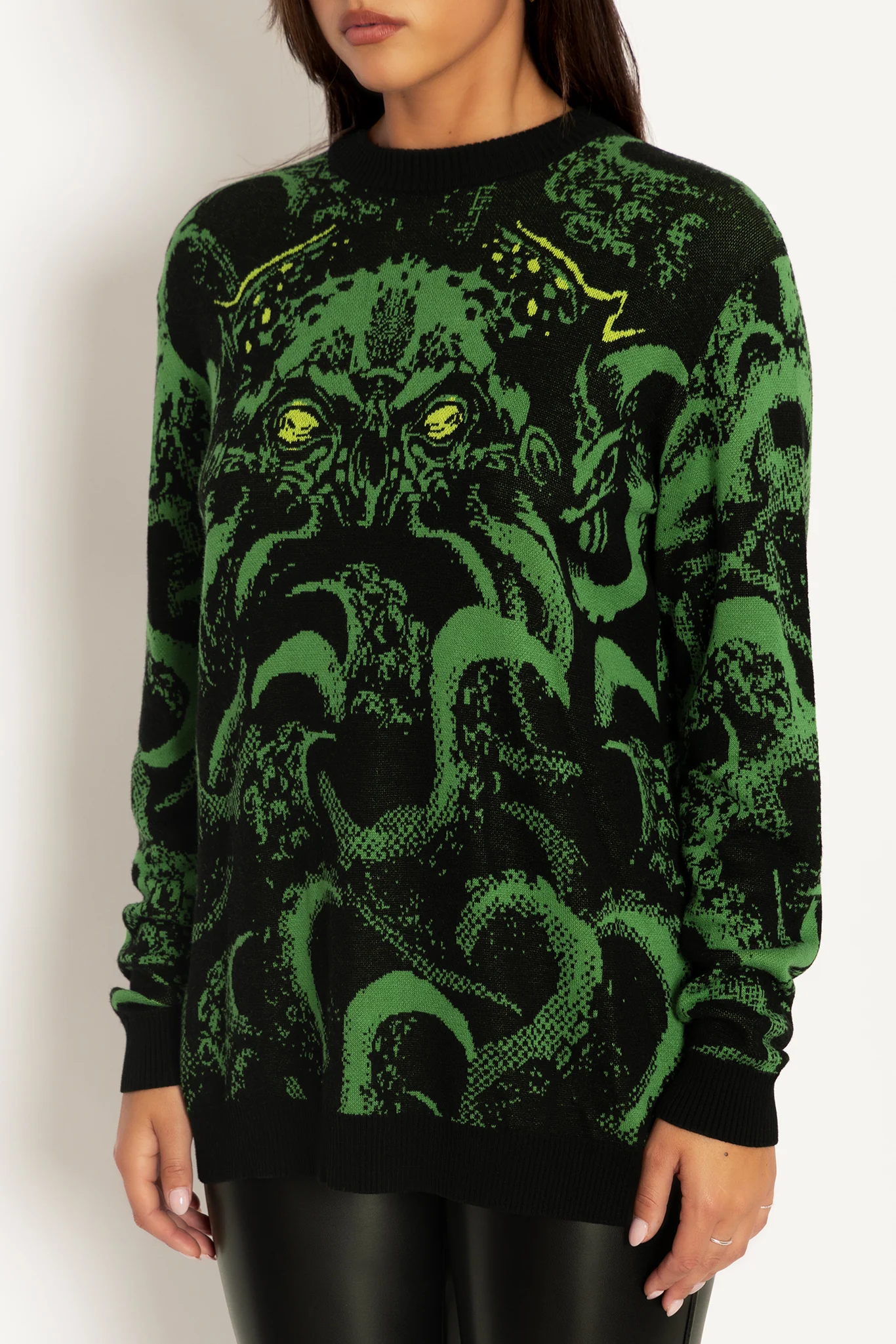 Cthulhu Oversized Knit Sweater - Image 3
