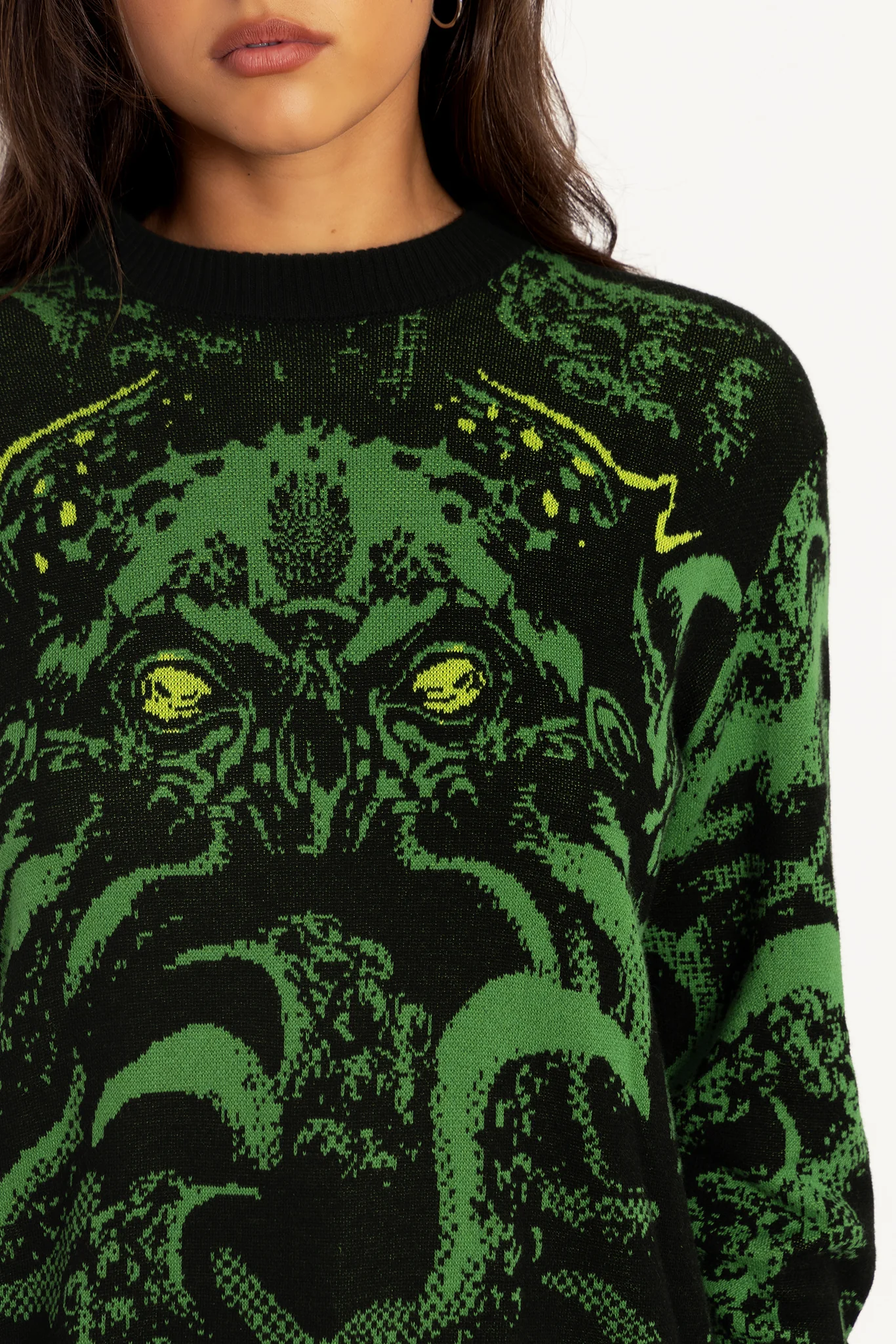 Cthulhu Oversized Knit Sweater - Image 4