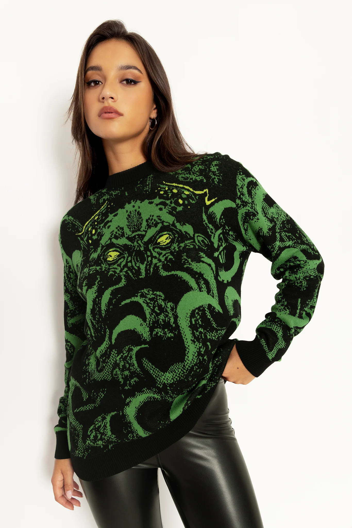 Cthulhu Oversized Knit Sweater - Image 7