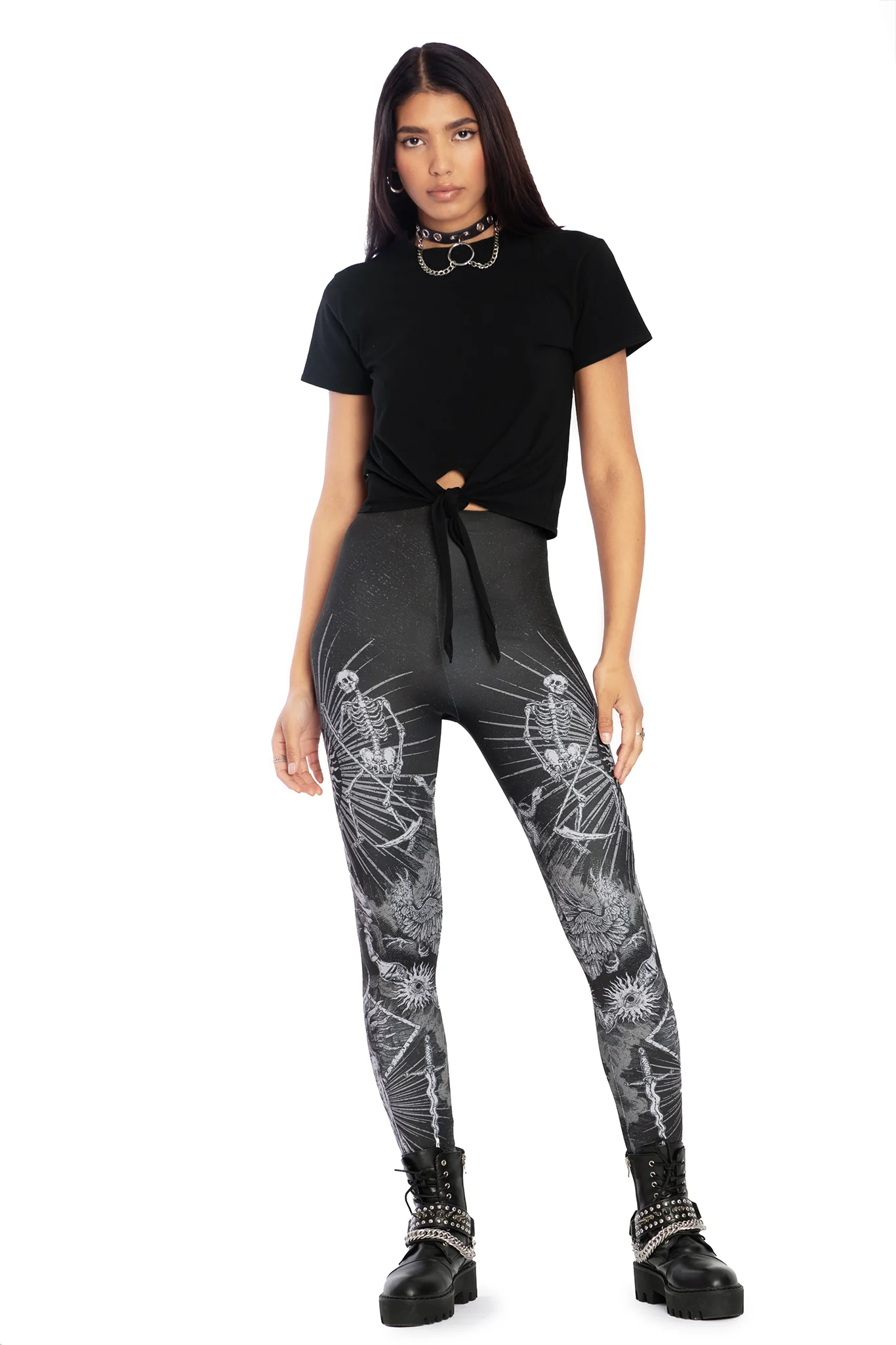 Dark Rites High Waisted Matte Finish Leggings