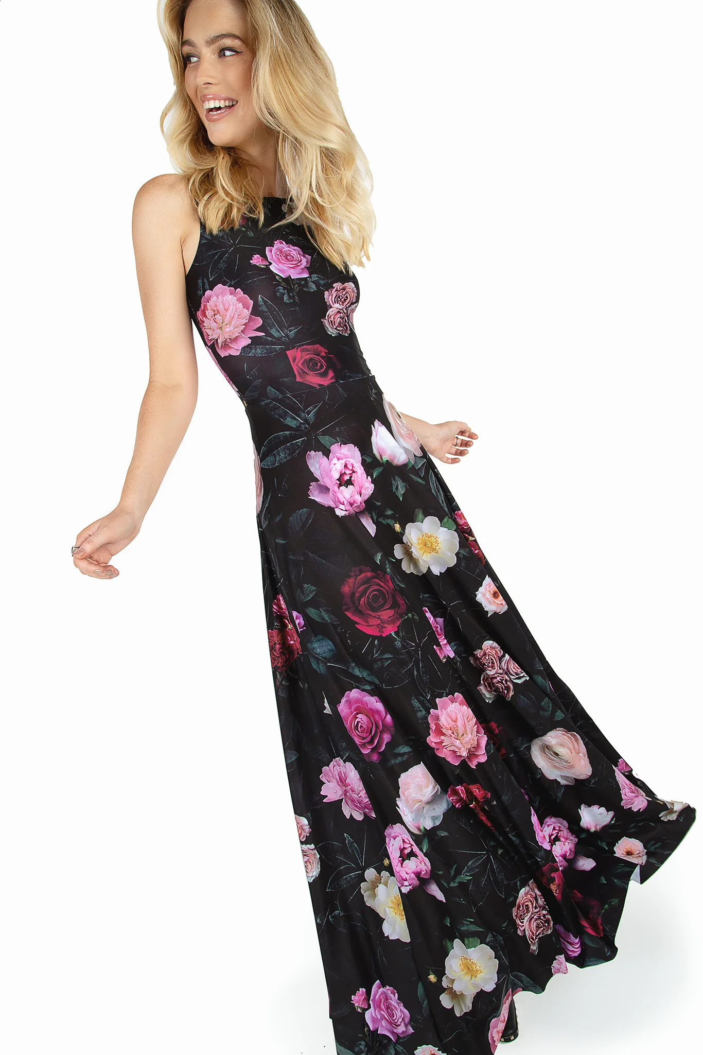 Dark Rose Princess Maxi Dress - Image 3