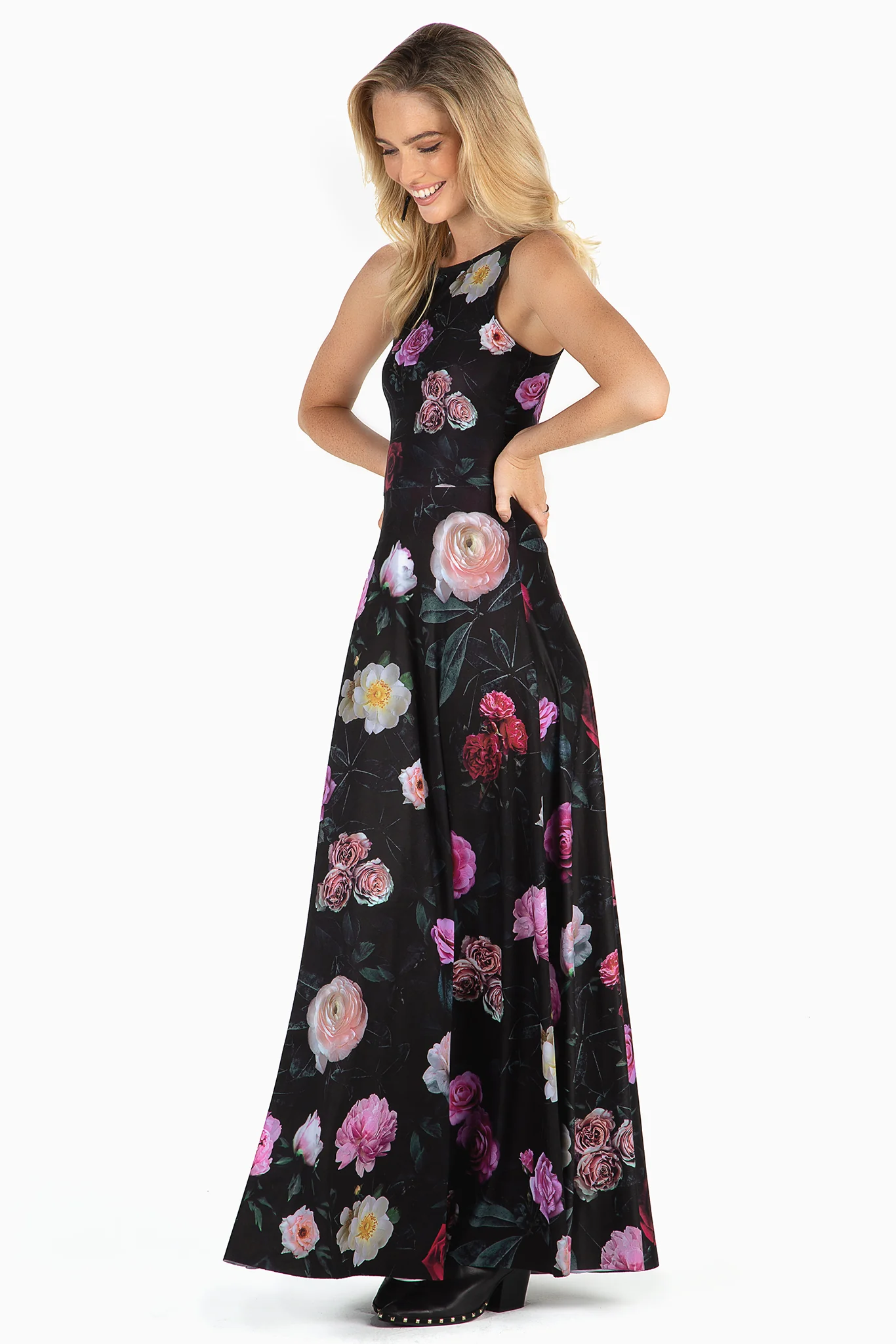 Dark Rose Princess Maxi Dress - Image 4