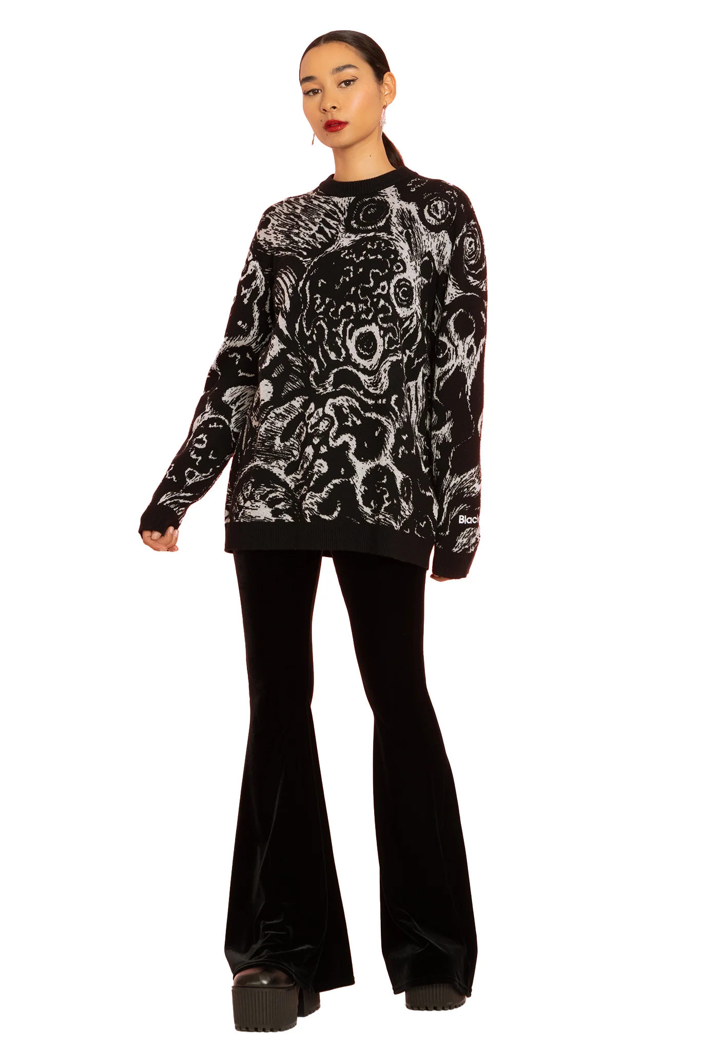 Death Stench Oversized Knit Sweater - Image 10