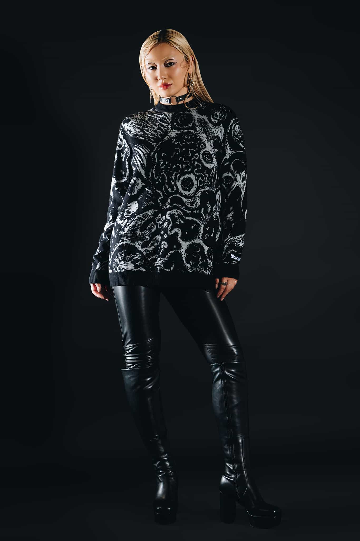 Death Stench Oversized Knit Sweater - Image 11