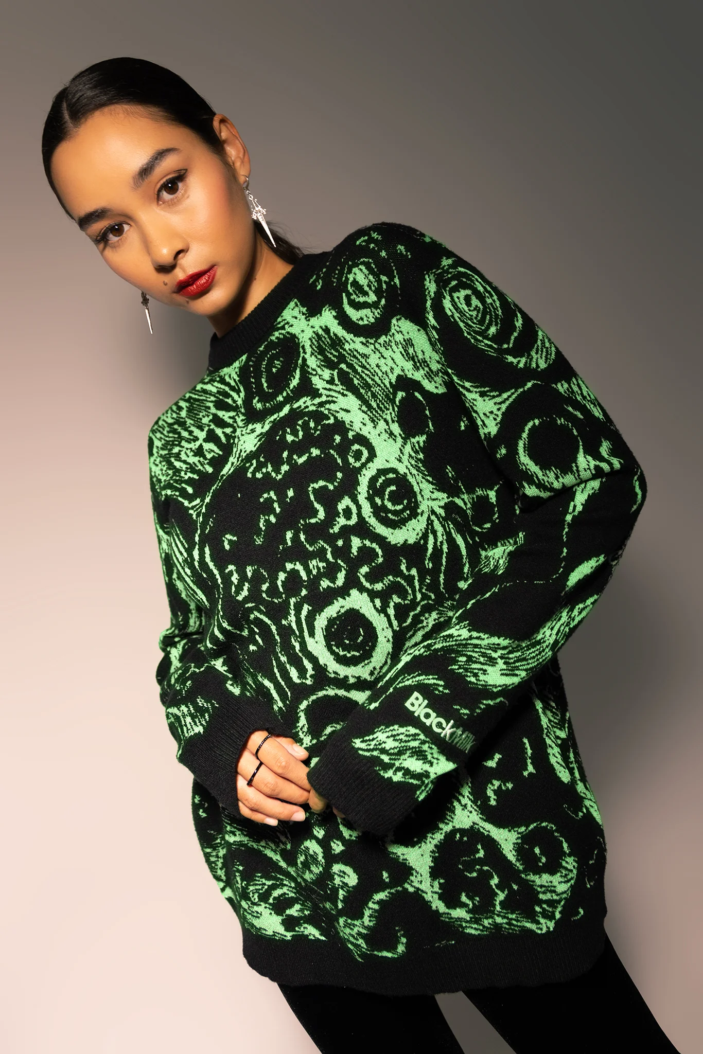 Death Stench Oversized Knit Sweater - Image 2