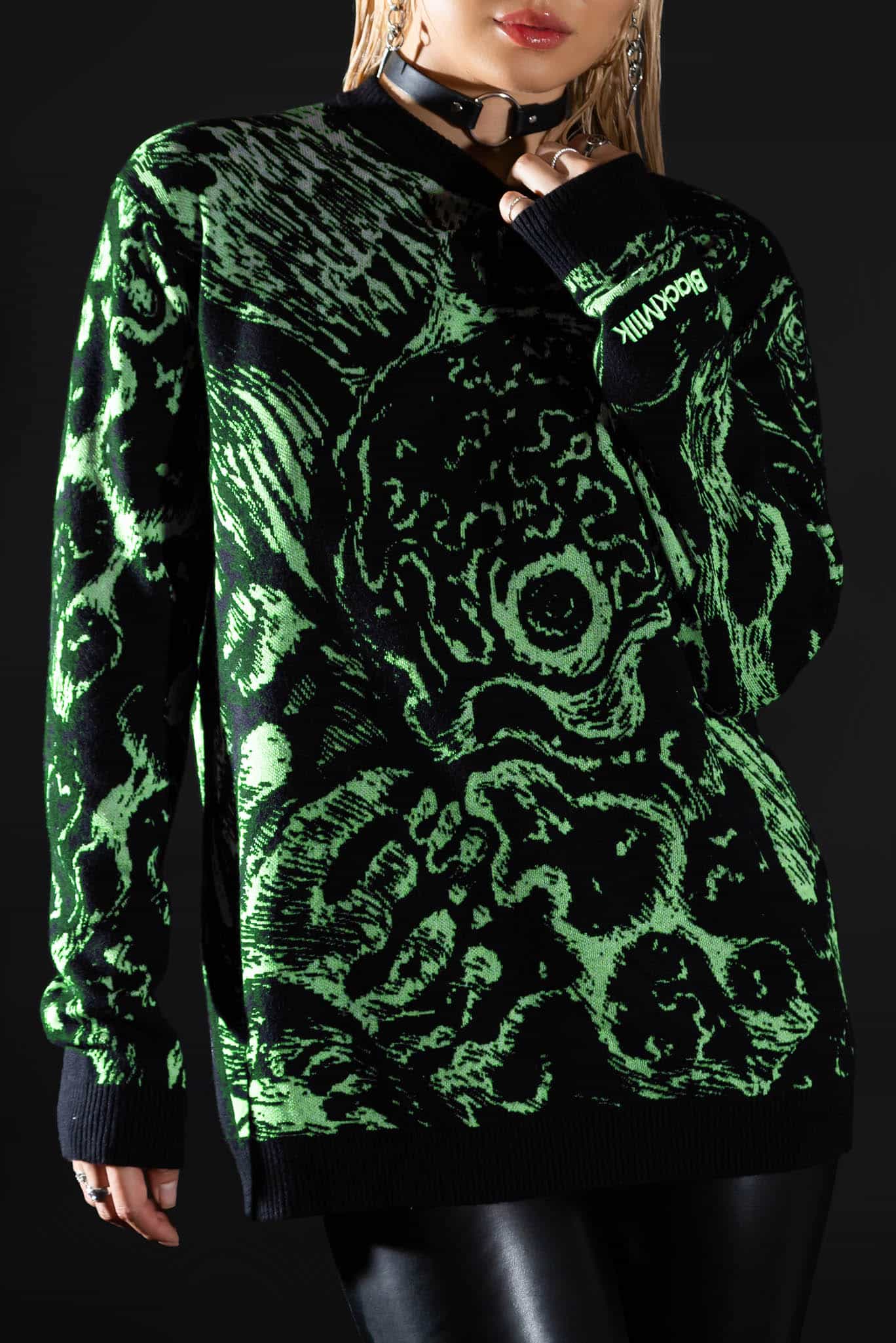 Death Stench Oversized Knit Sweater - Image 8