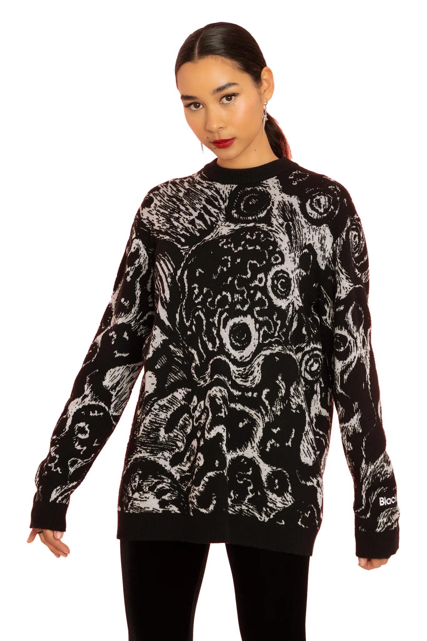 Death Stench Oversized Knit Sweater - Image 9