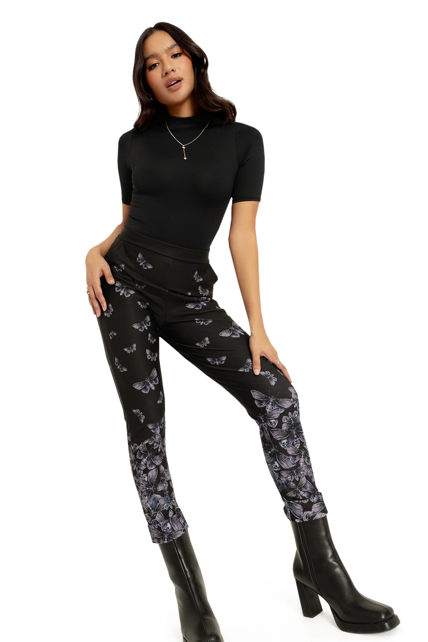 Death's Head Hawkmoth Cuffed Pants - Image 8