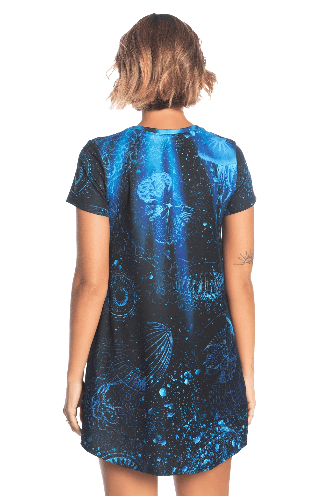 Deep Sea Jellyfish Swing Tee Dress - Image 2