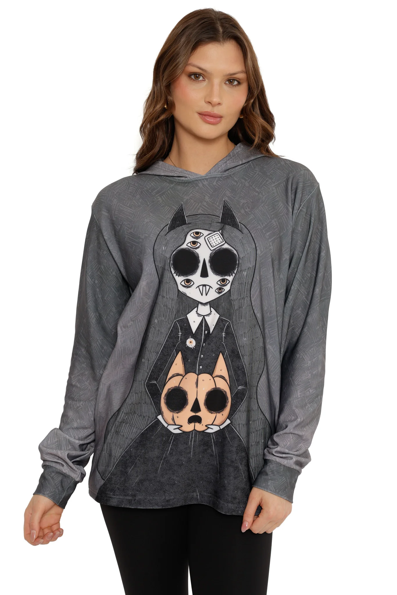 Demon Girl Hoodie Sweater - Image 4
