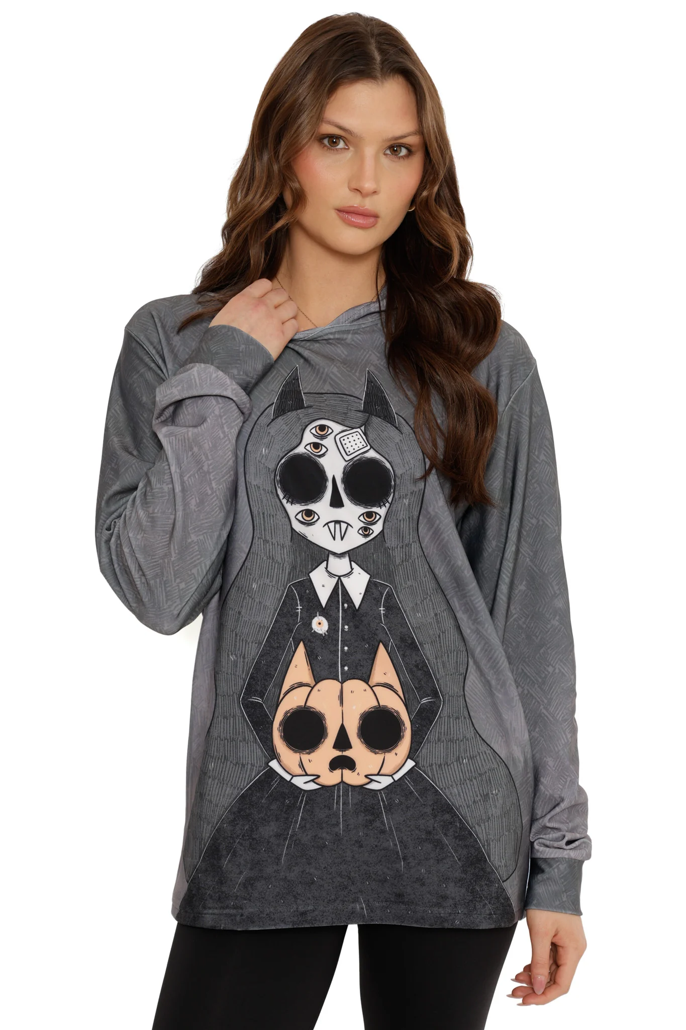 Demon Girl Hoodie Sweater - Image 5