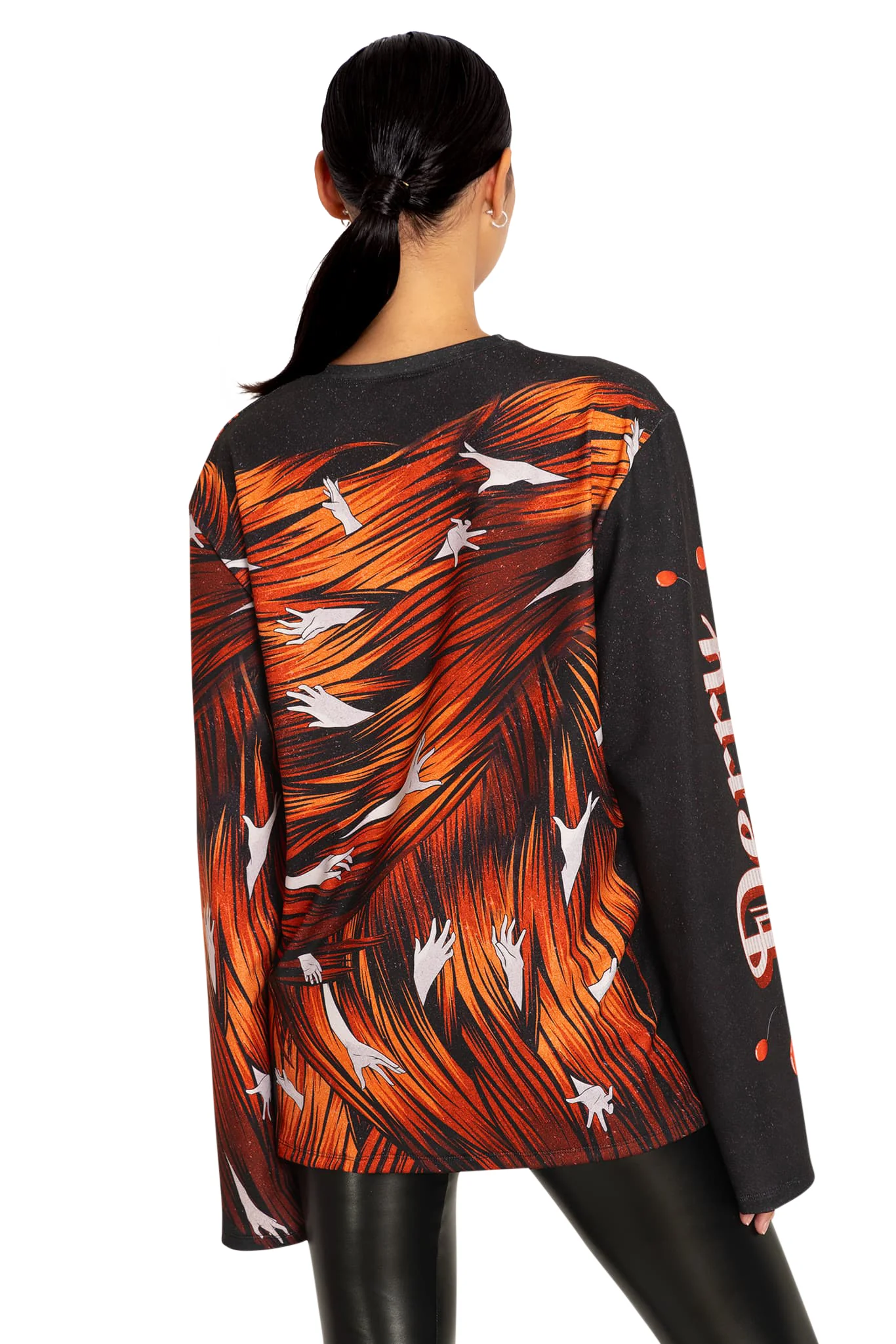 Derry Is Calling Long Sleeve Oversized Boyfriend Tee - Image 2