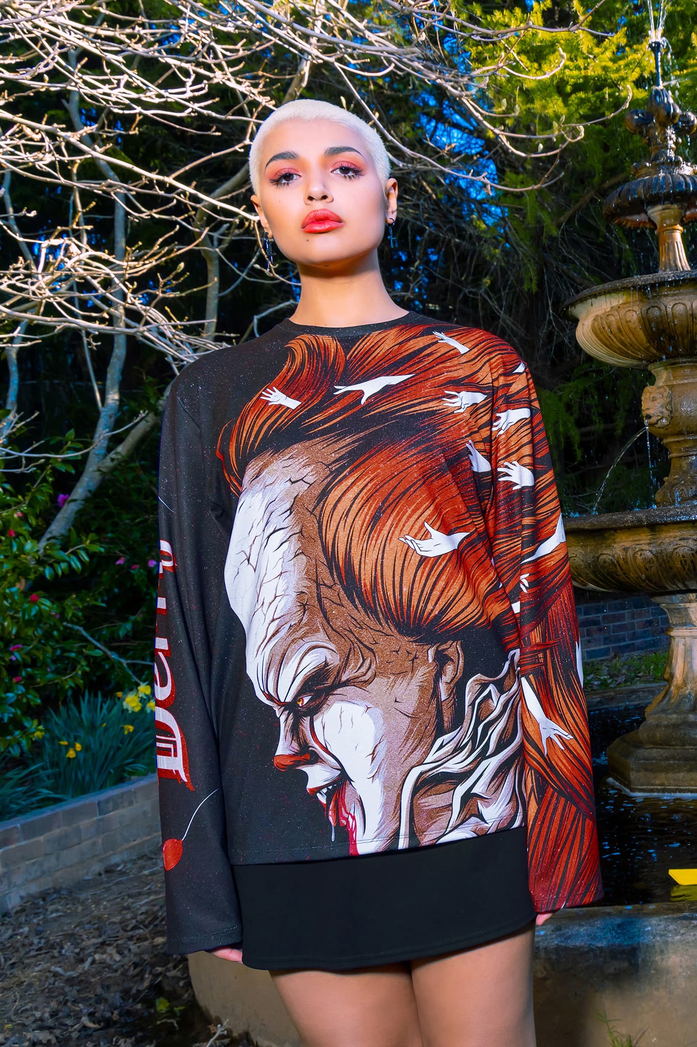 Derry Is Calling Long Sleeve Oversized Boyfriend Tee - Image 4