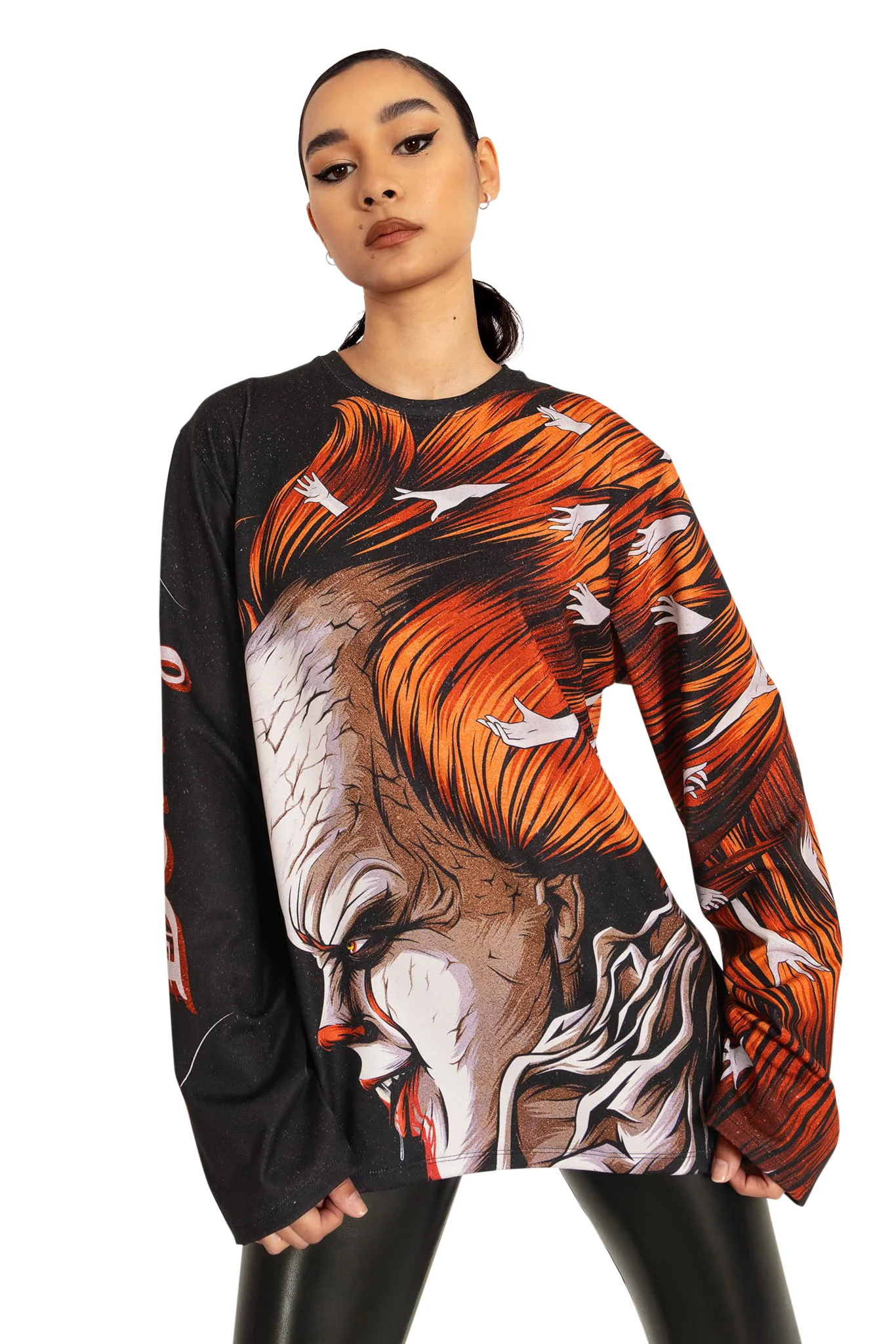 Derry Is Calling Long Sleeve Oversized Boyfriend Tee - Image 8