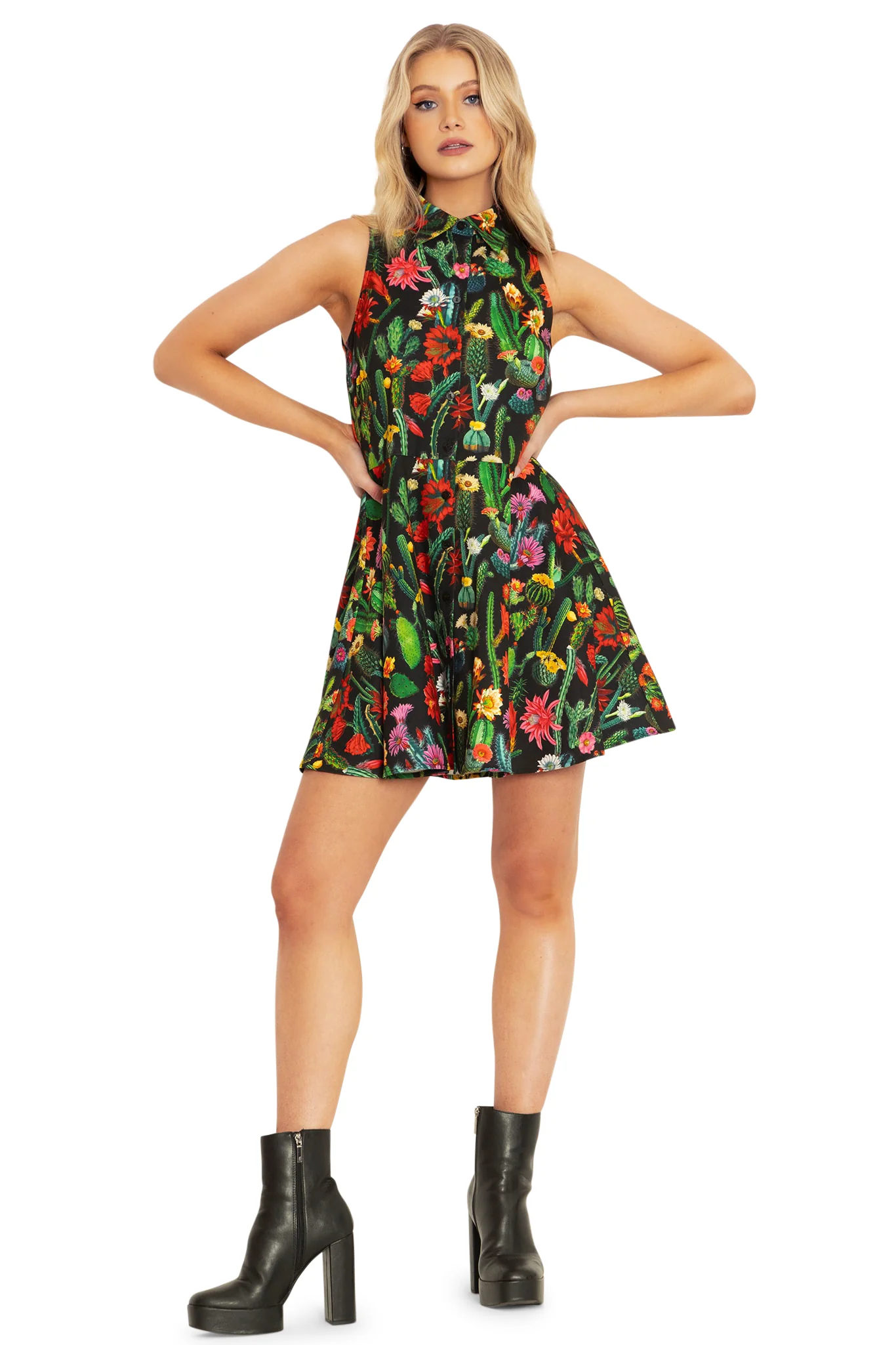 Desert Flower Work It Skater Dress - Image 5