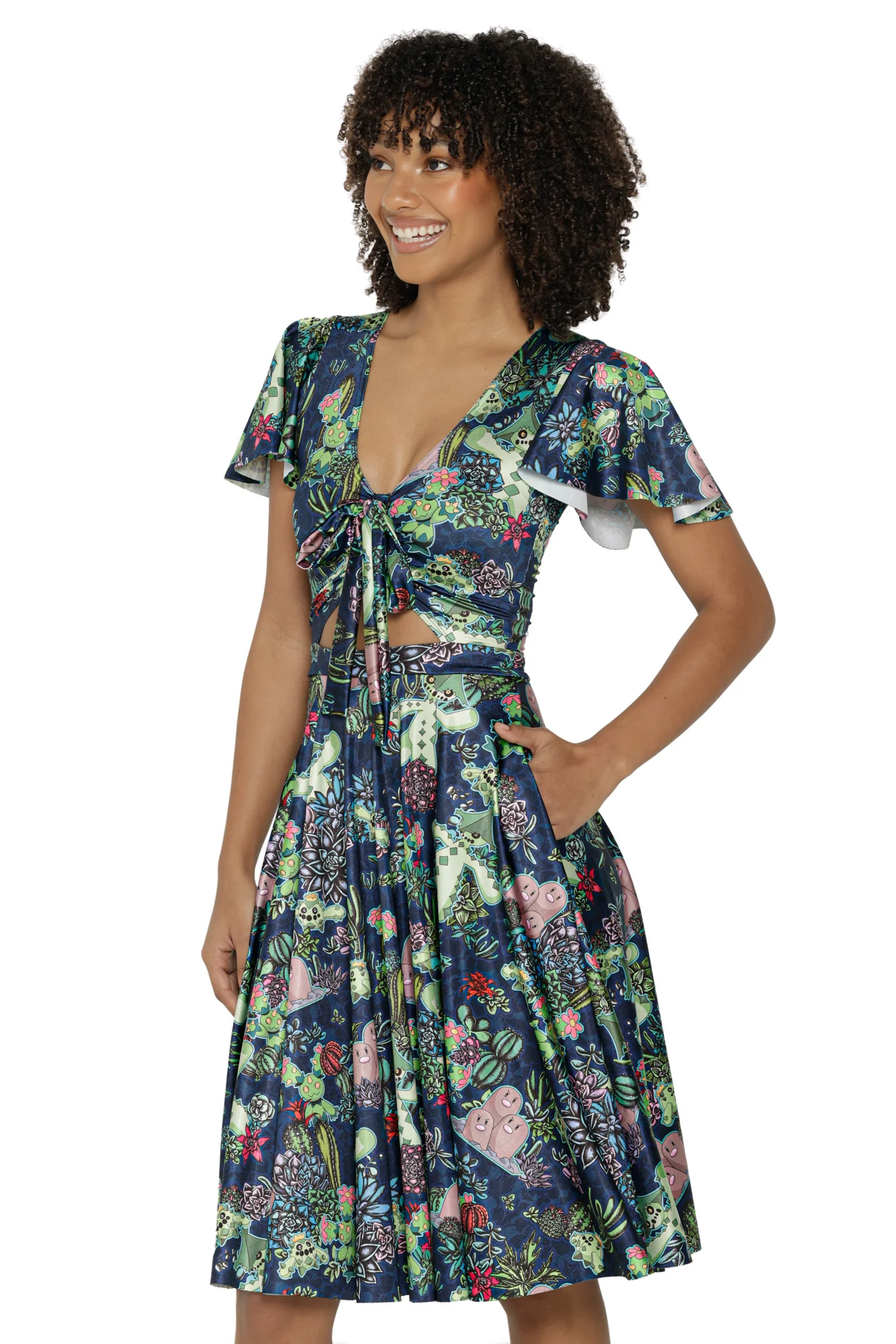 Desert Garden Rio Midi Dress - Image 4