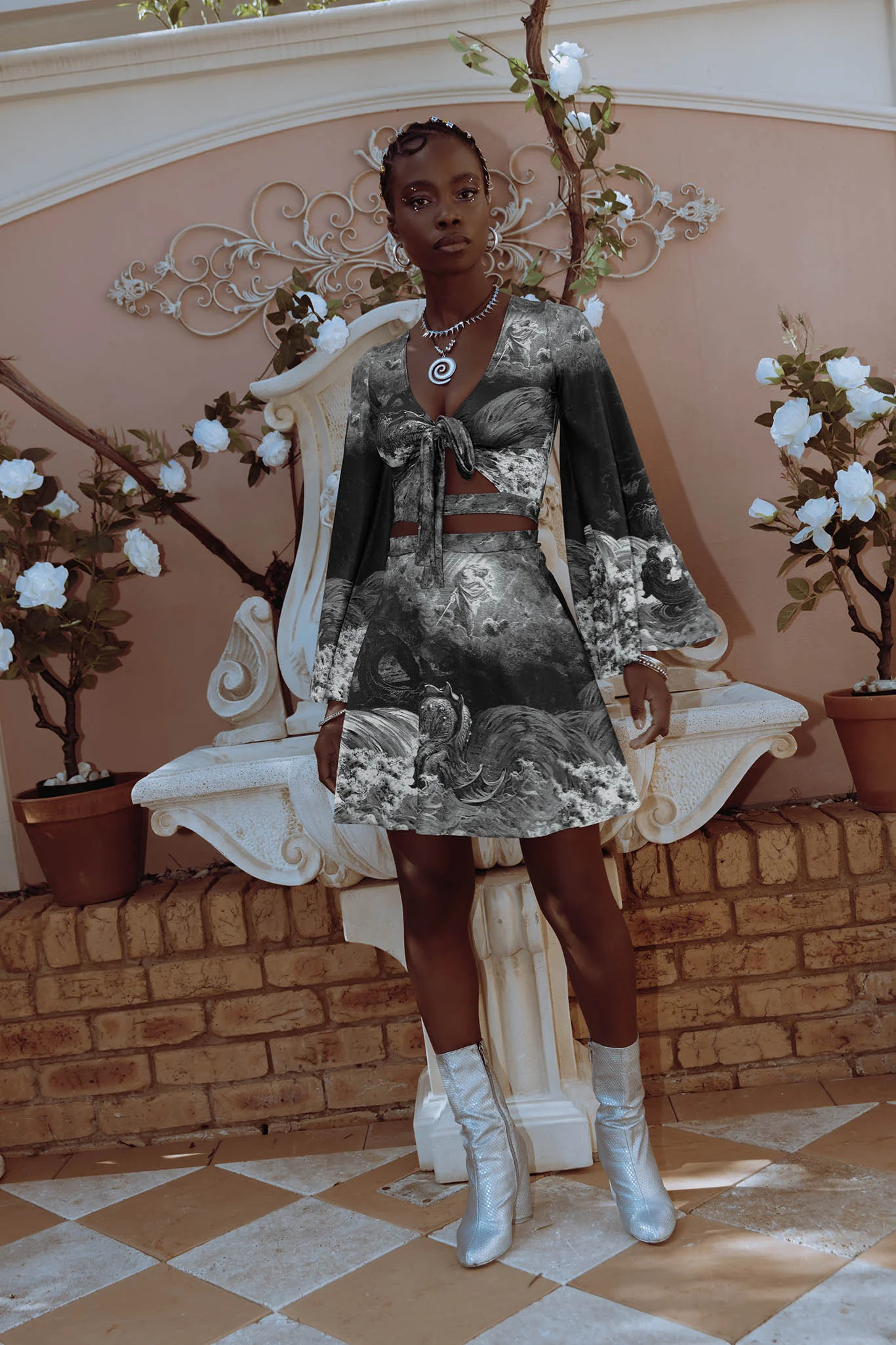 Destruction Of Leviathan Shiny Pocket A-Line Skirt - Image 4