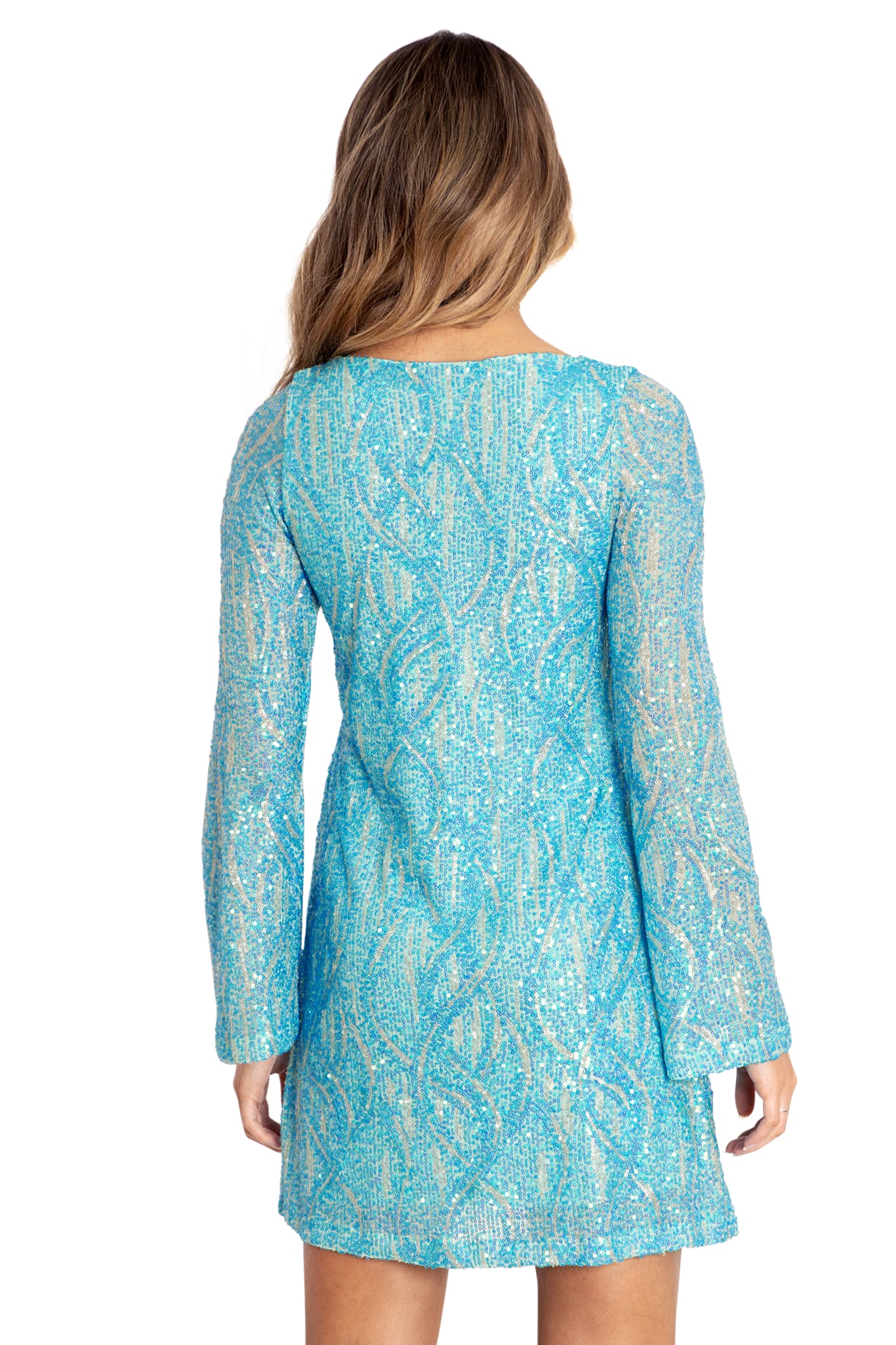 Diamond Waves Sequin Shift Dress - Image 2