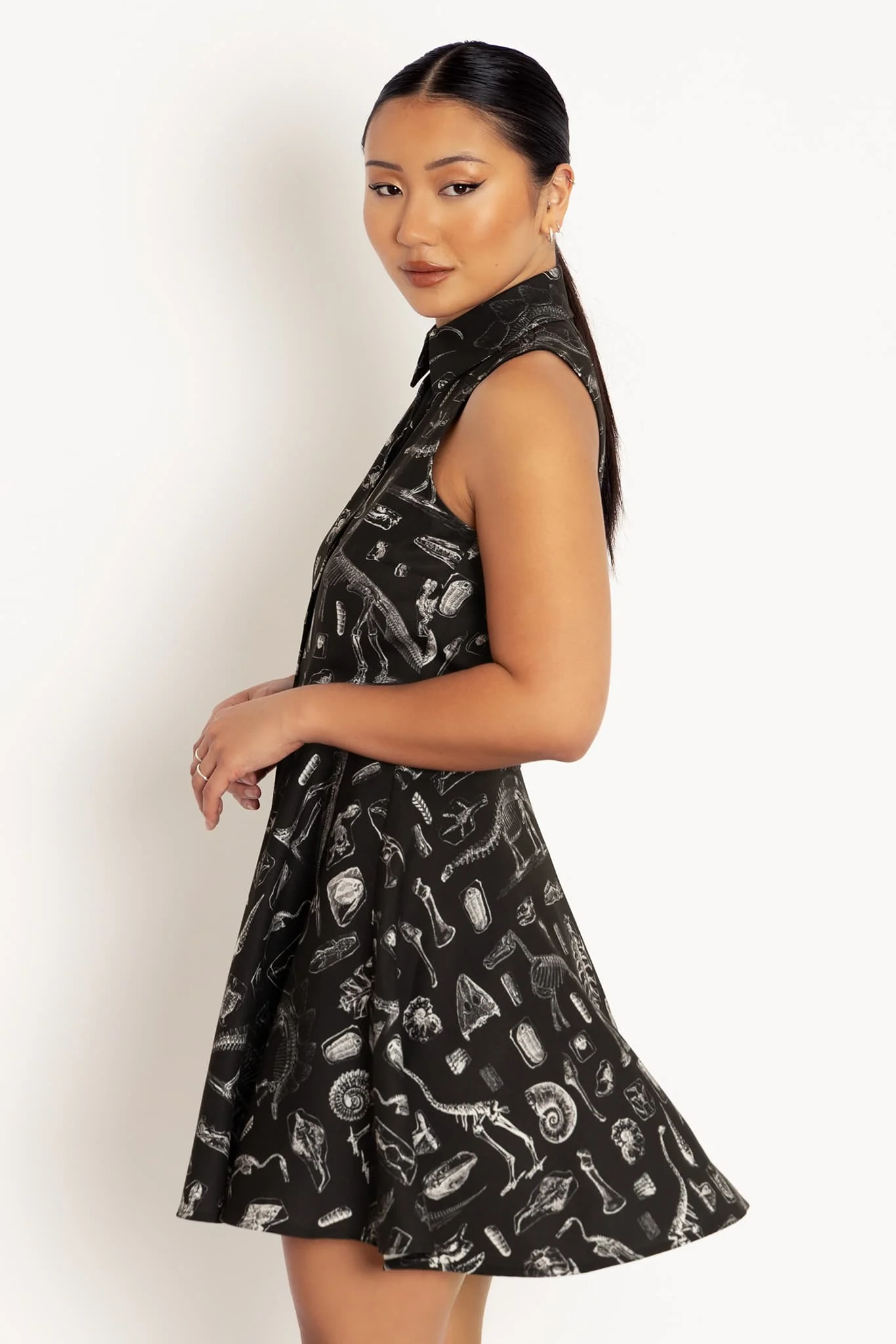 Dino Bones Work It Skater Dress - Image 5