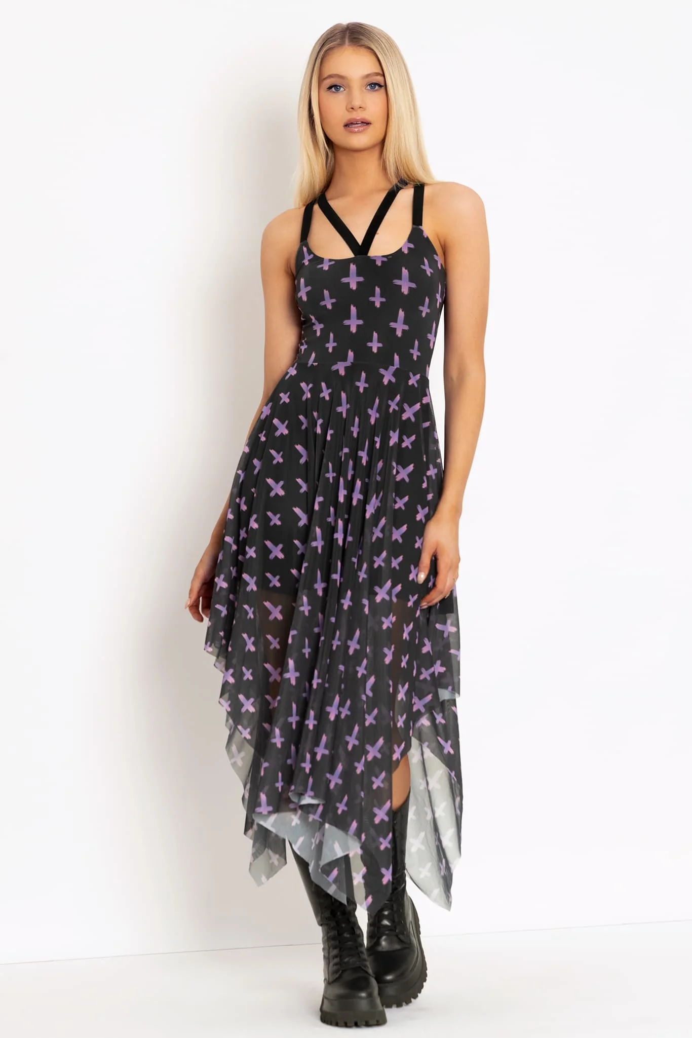 Double Crossed Occultist Handkerchief Dress