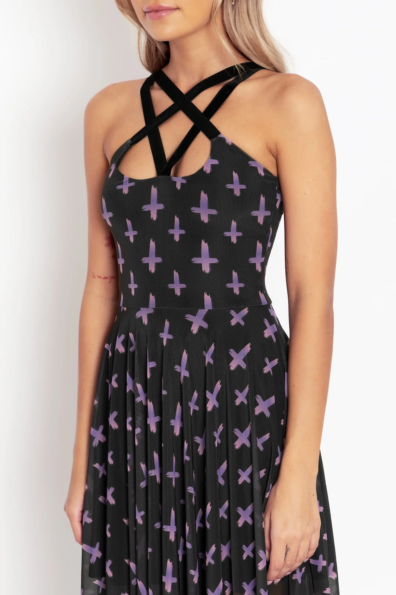 Double Crossed Occultist Handkerchief Dress - Image 3