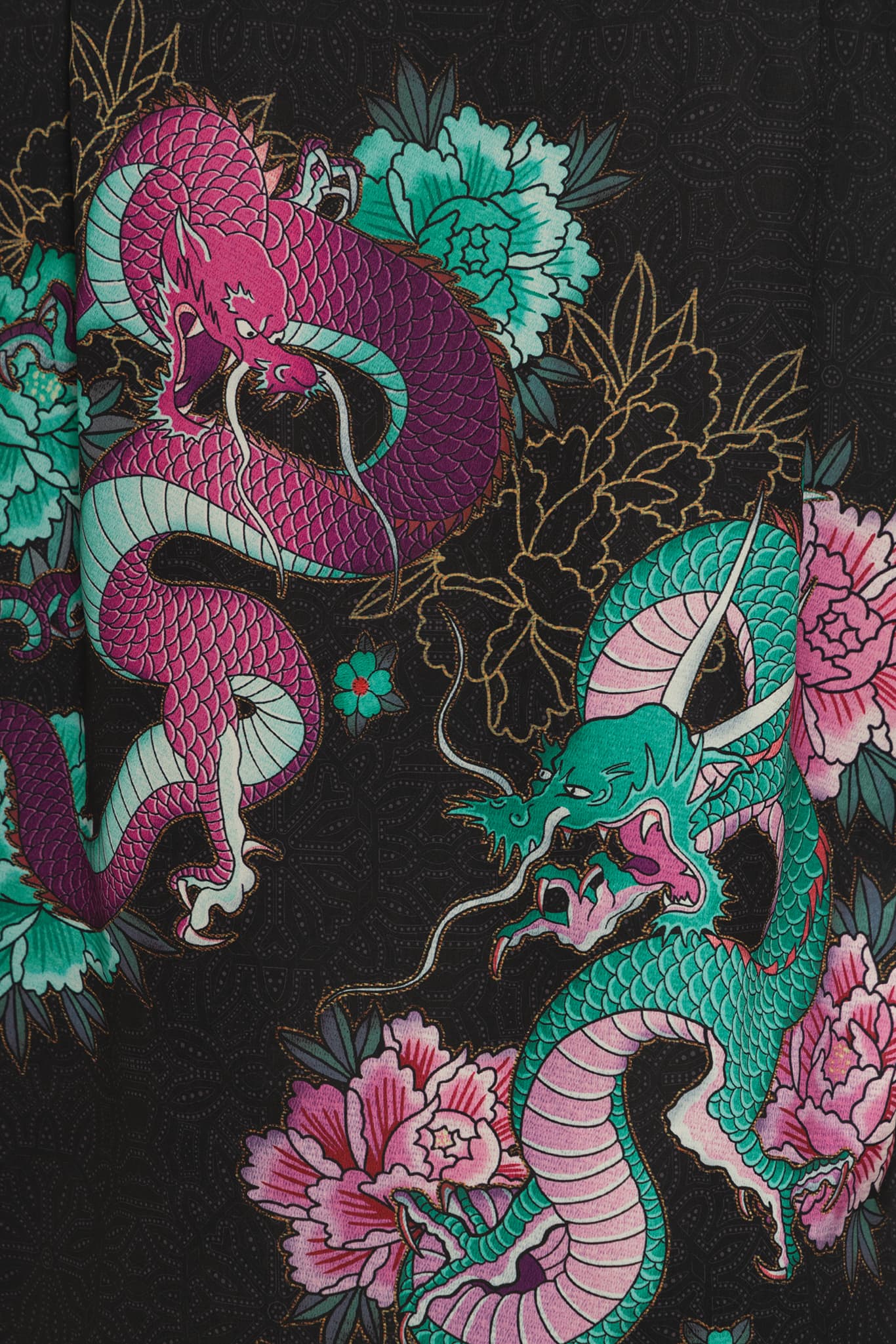 Dragon Bouquet Boyfriend Shirt - Image 4
