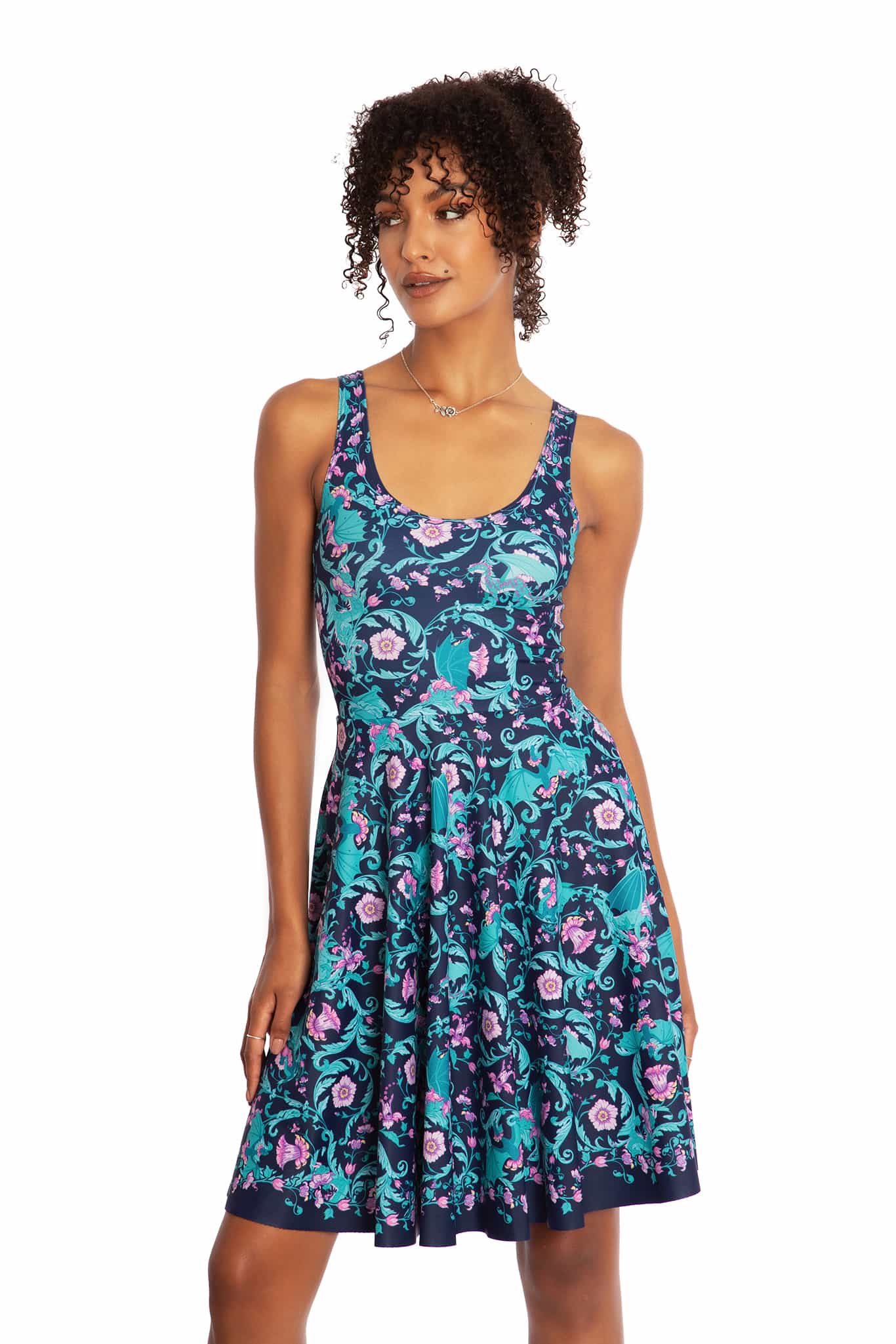 Dragon Garden Scoop Longline Dress - Image 6