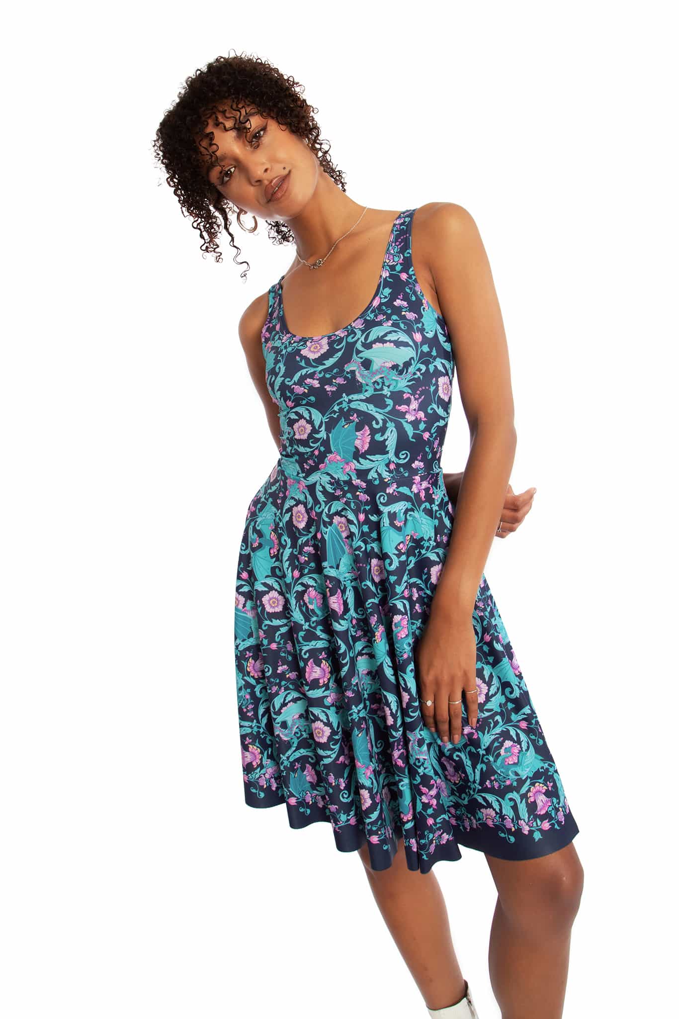 Dragon Garden Scoop Longline Dress - Image 7