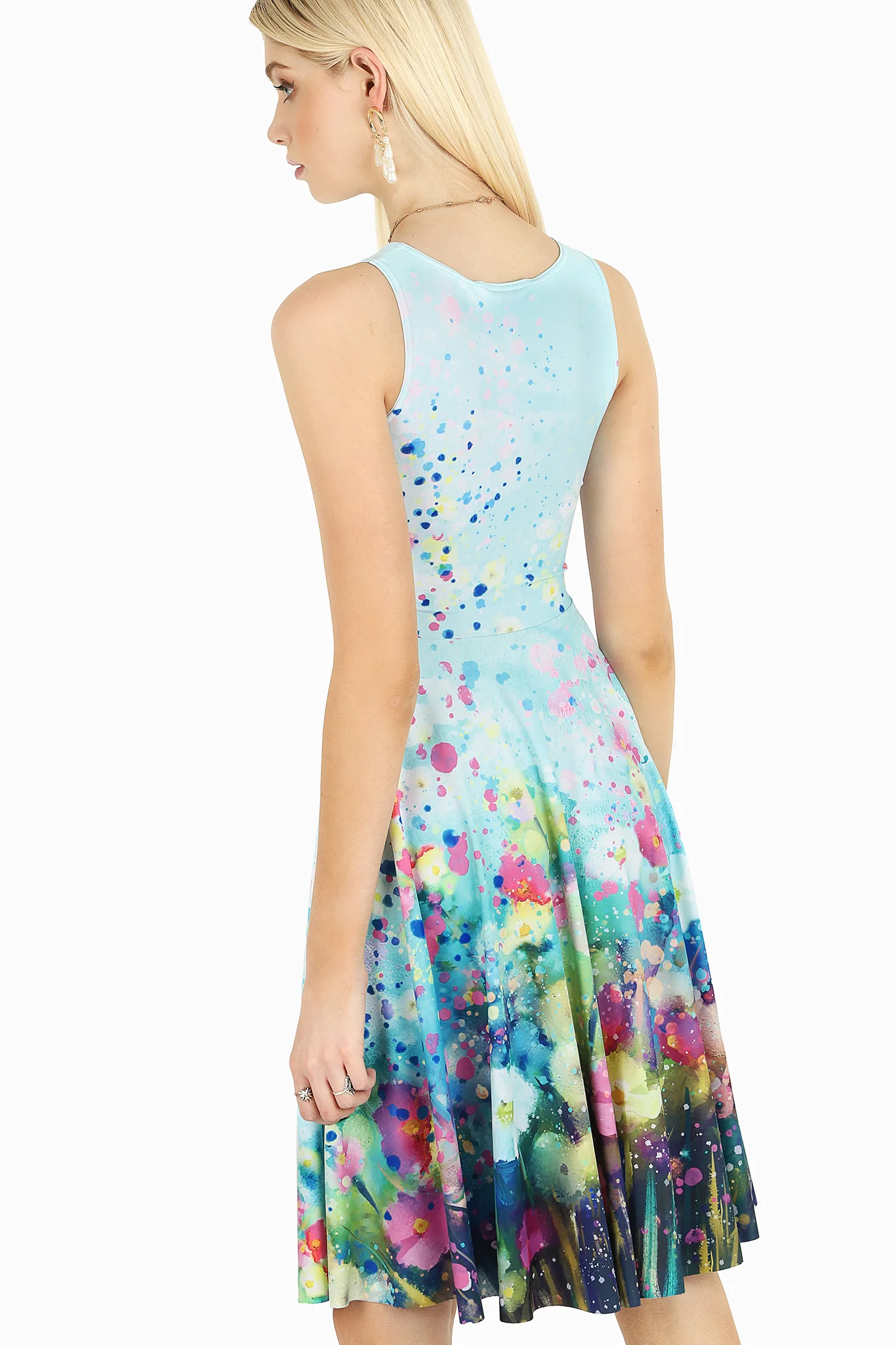 Dreaming In Watercolours Princess Midi Dress - Image 2