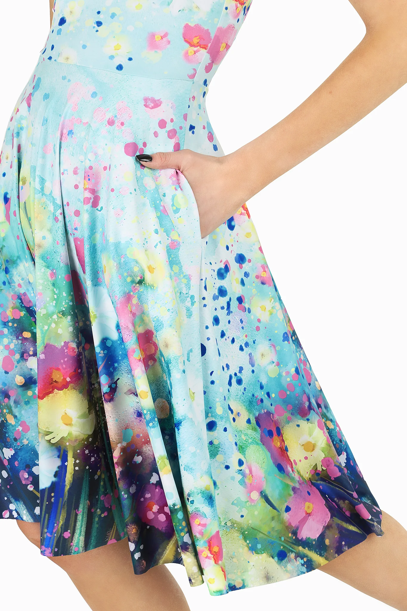 Dreaming In Watercolours Princess Midi Dress - Image 4
