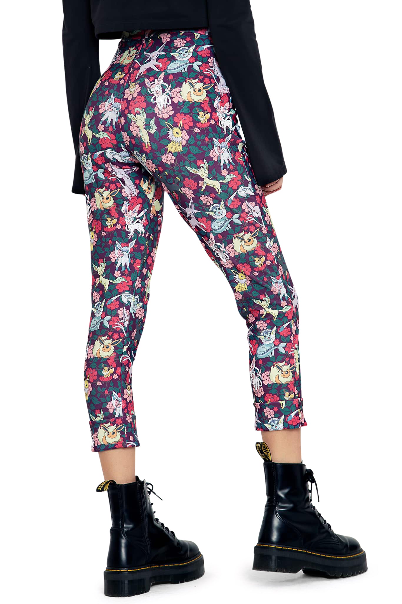 Eevee Evolution Floral Cuffed Pants - Image 3