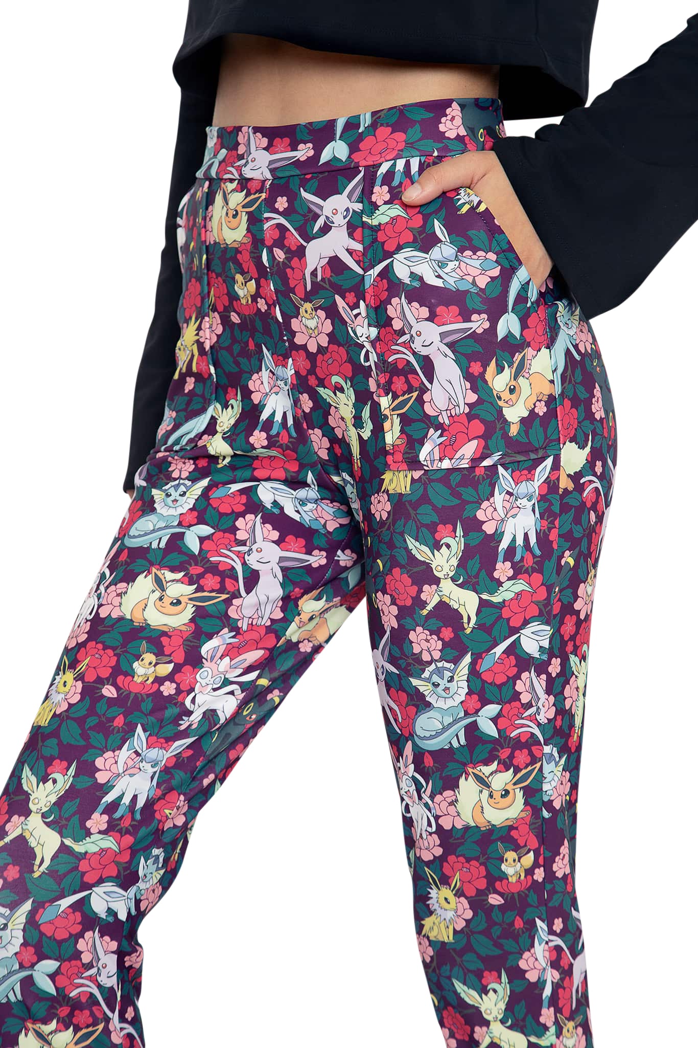 Eevee Evolution Floral Cuffed Pants - Image 5
