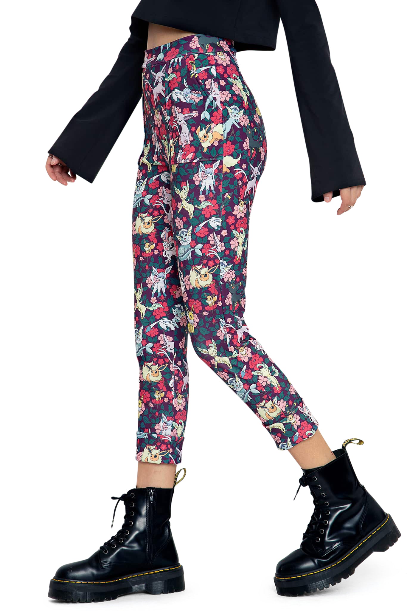 Eevee Evolution Floral Cuffed Pants - Image 4
