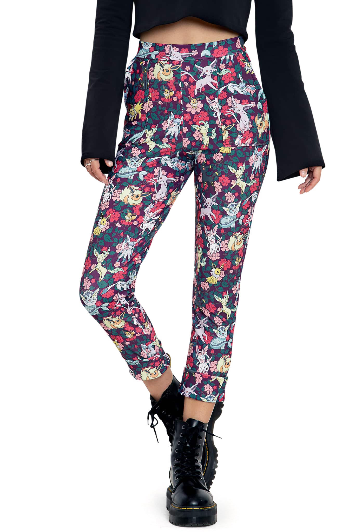 Eevee Evolution Floral Cuffed Pants - Image 6