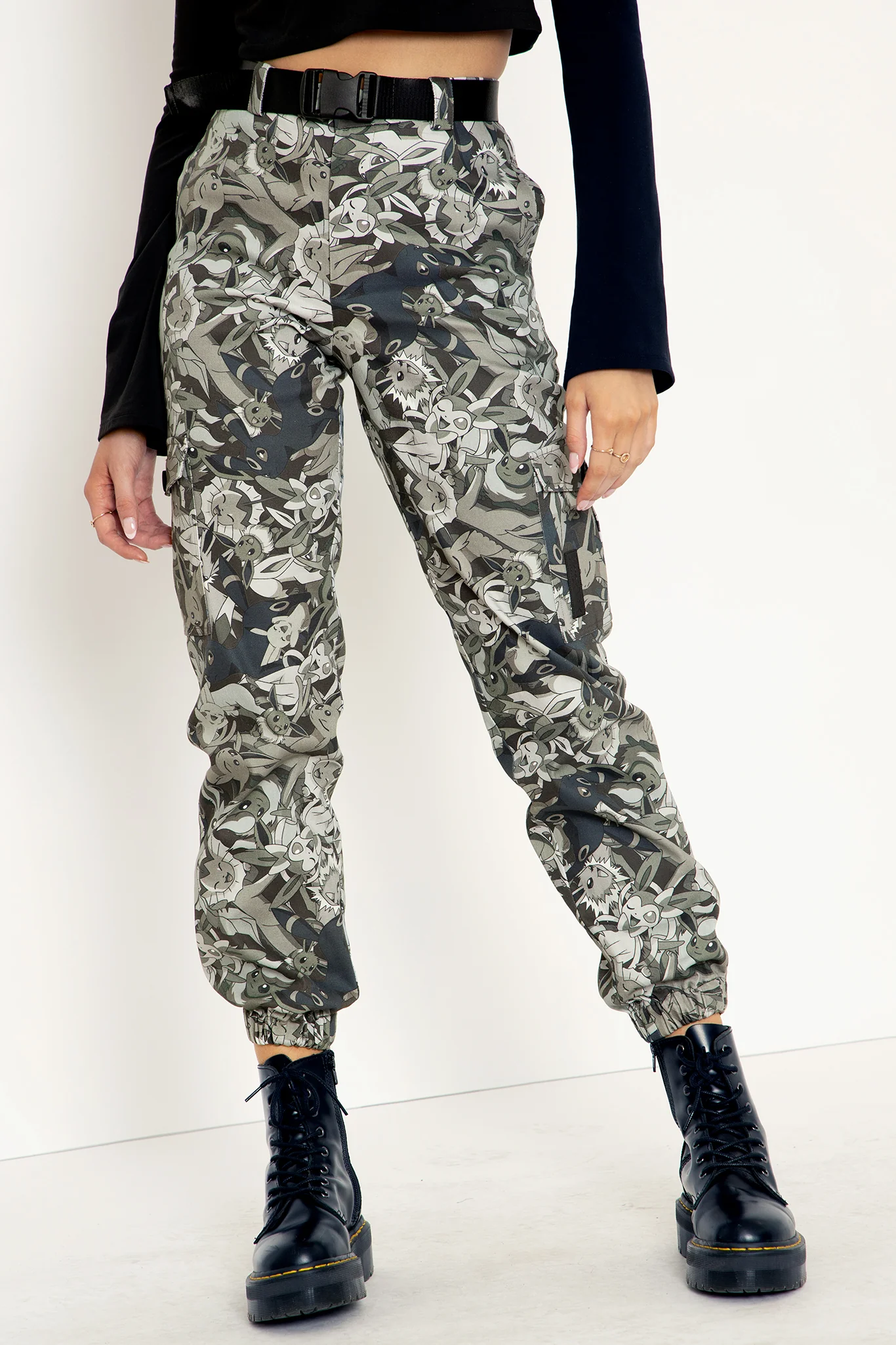 Eevee Evolution Camo Cargo Pants - Image 3