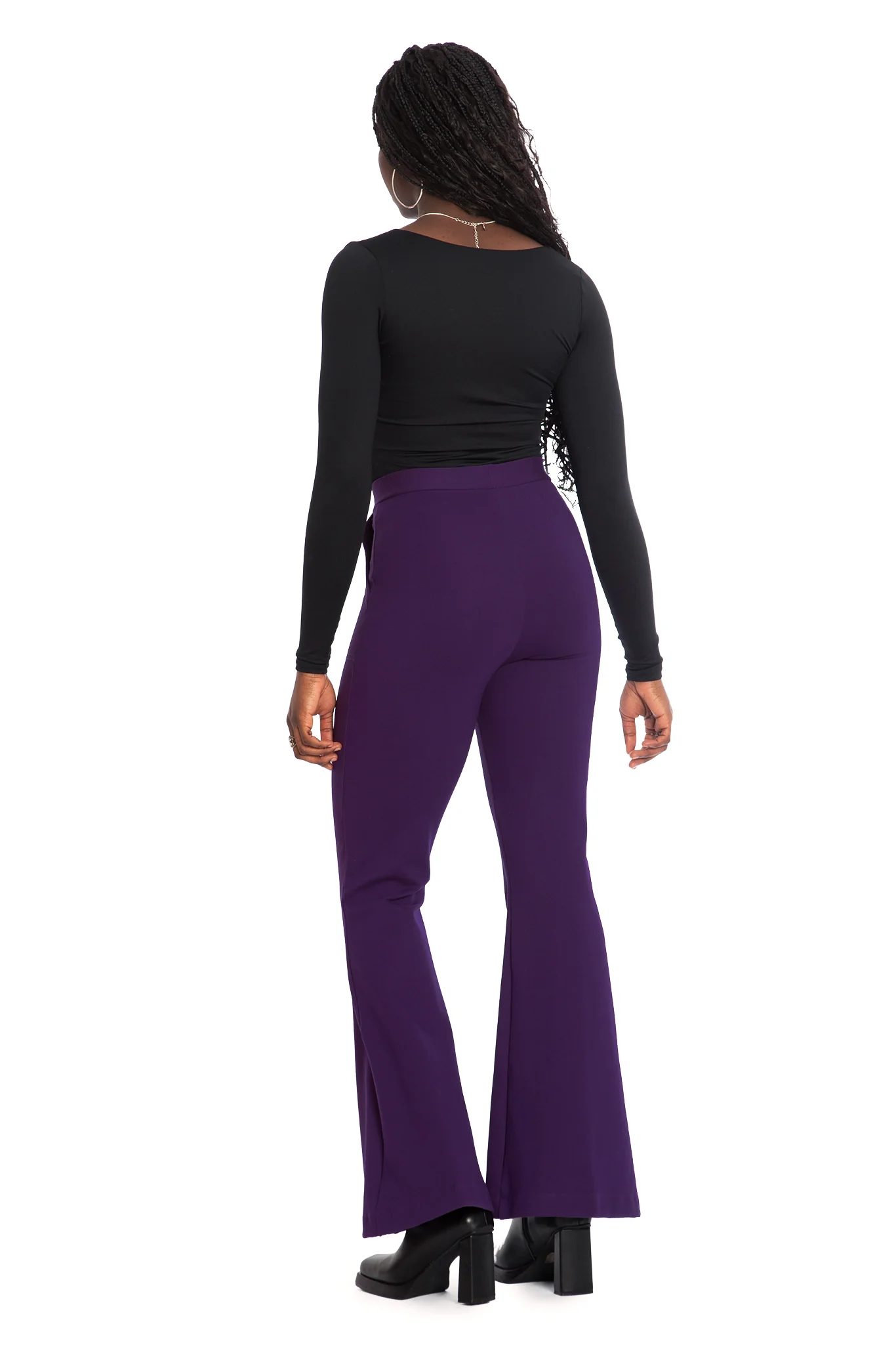 Eggplant Bootleg Pants - Image 4
