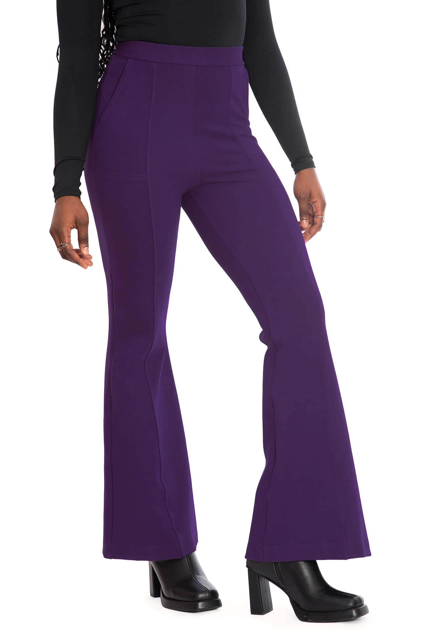 Eggplant Bootleg Pants - Image 5