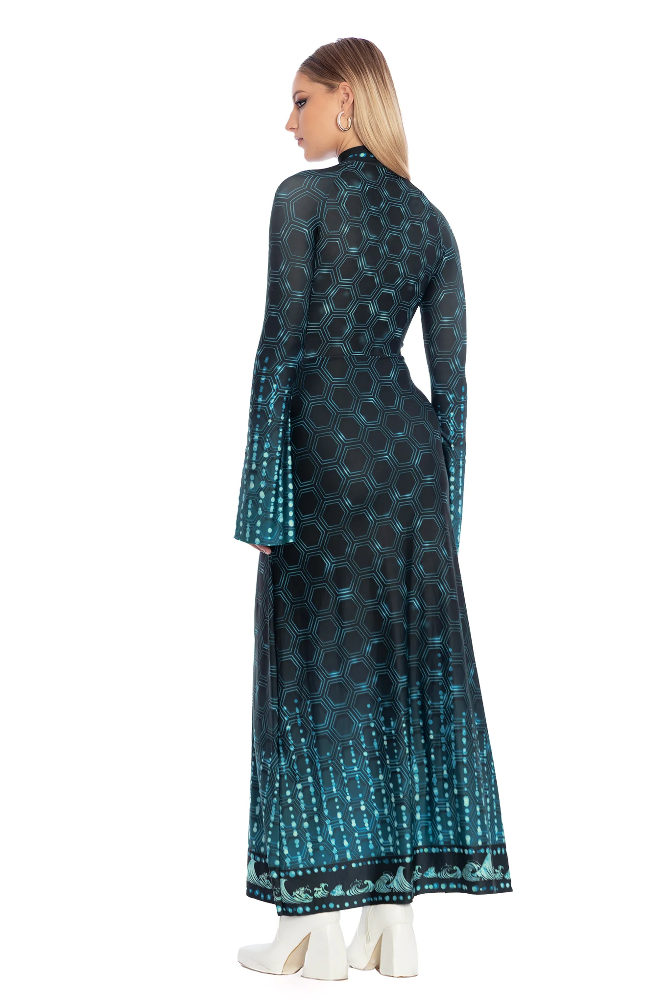 Elemental Power Flare Sleeve Maxi Dress - Image 2