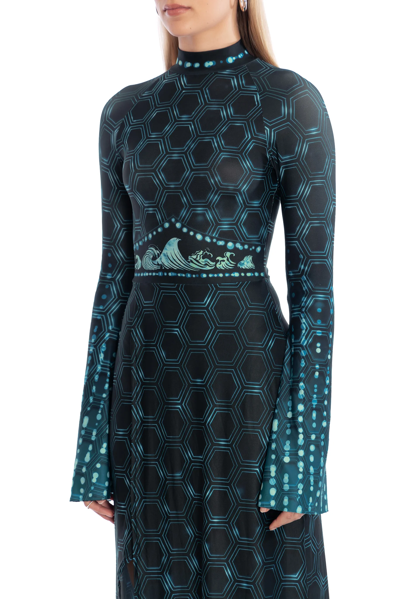 Elemental Power Flare Sleeve Maxi Dress - Image 3