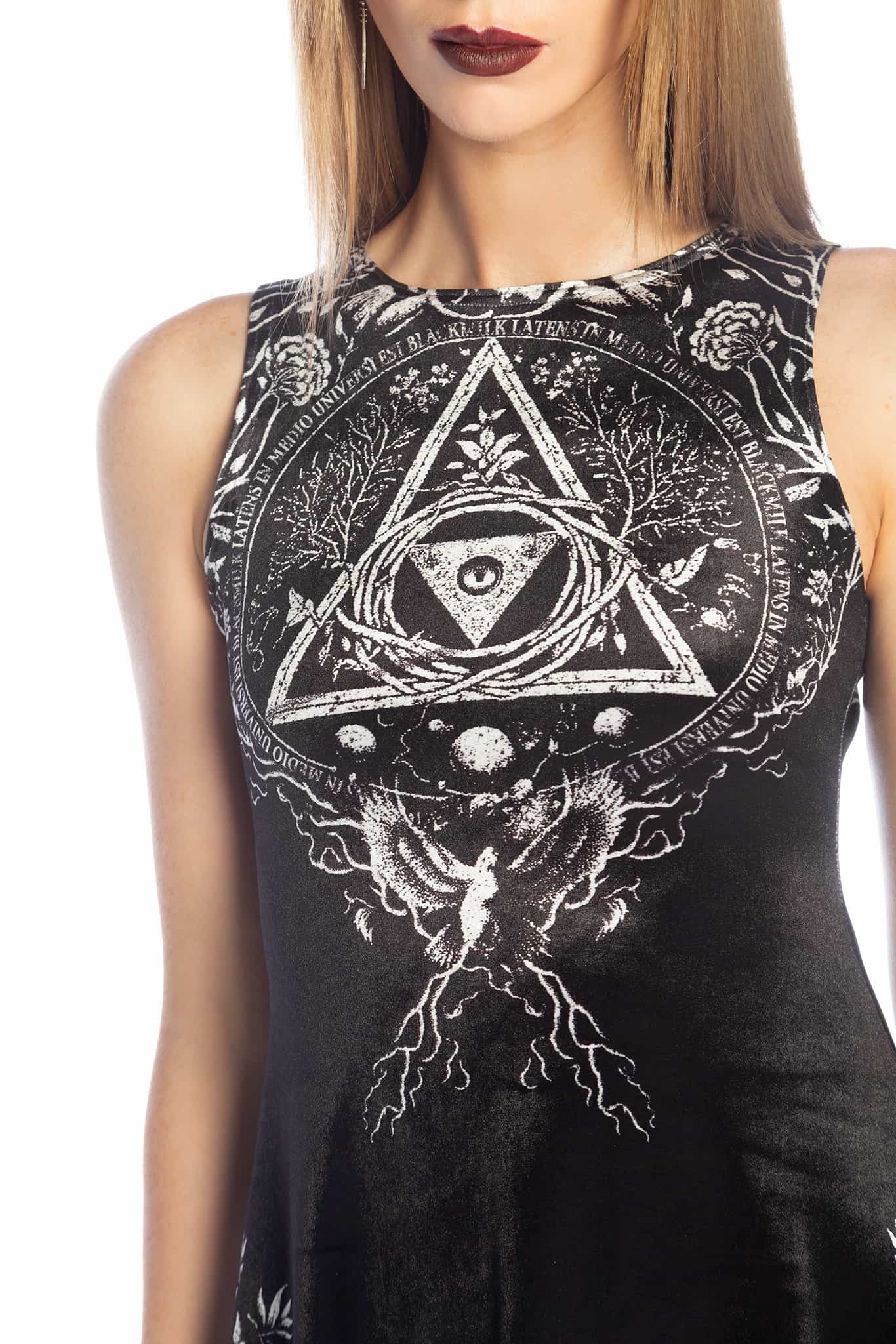 Eye of the Infinite Velvet Play Dress - Image 4