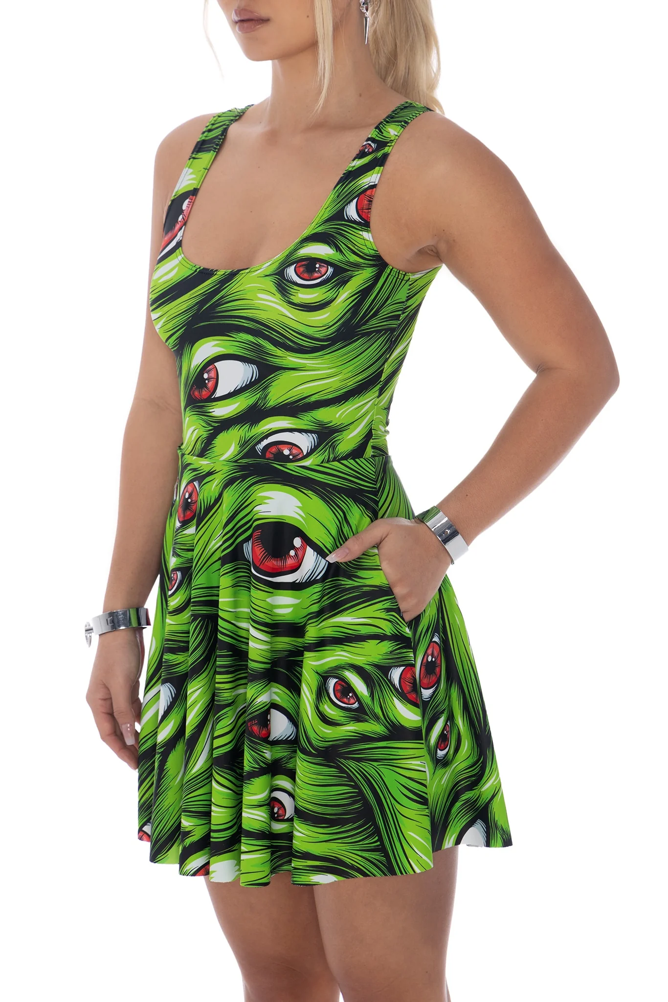 Eye On You Scoop Skater Dress - Image 3