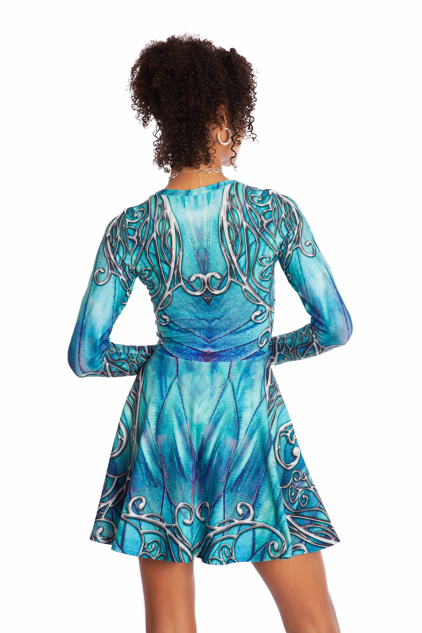 Fairy Kingdom Toastie Long Sleeve Skater Dress - Image 2