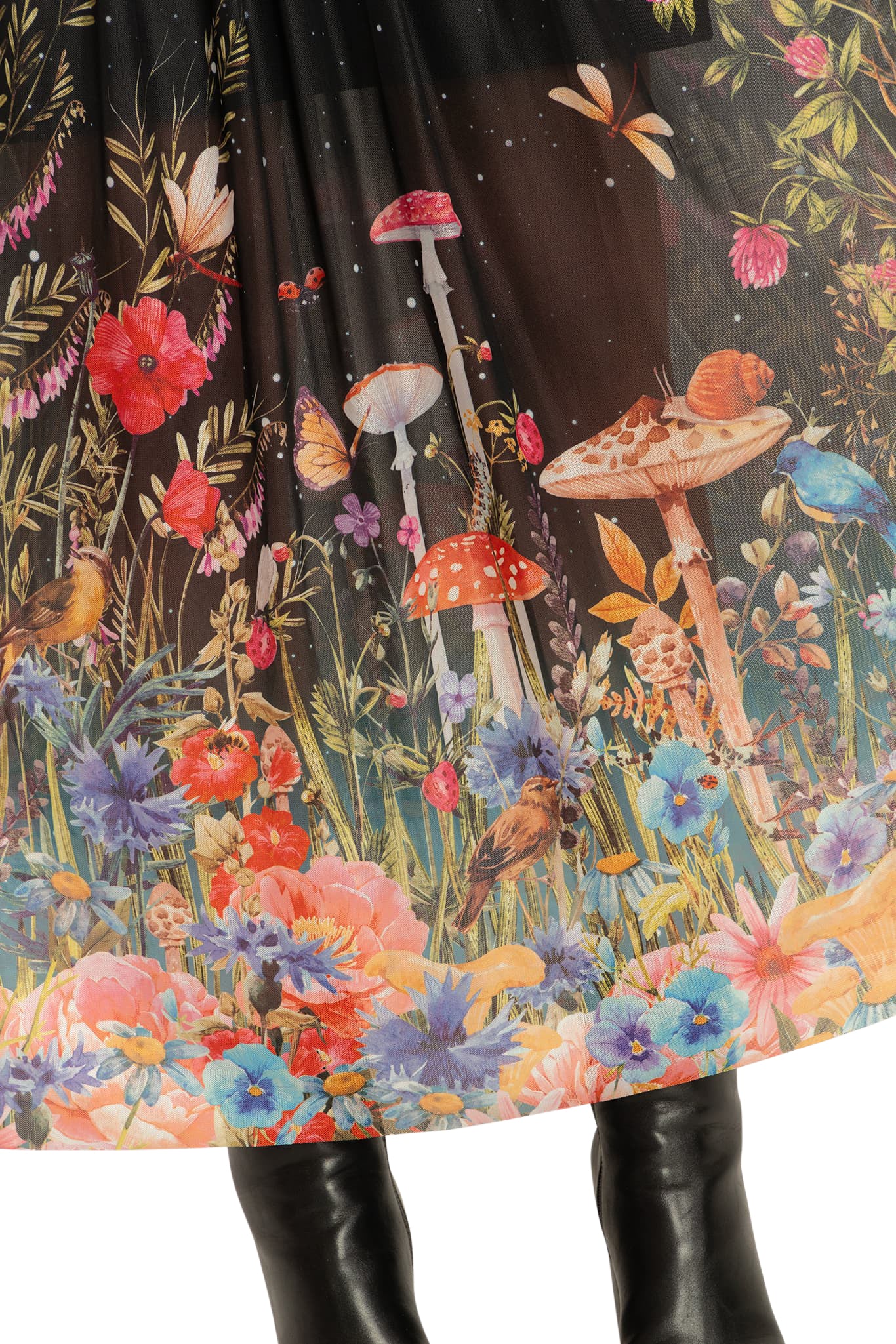 Fairytale Floral Sheer Bishop Maxi Dress - Image 6