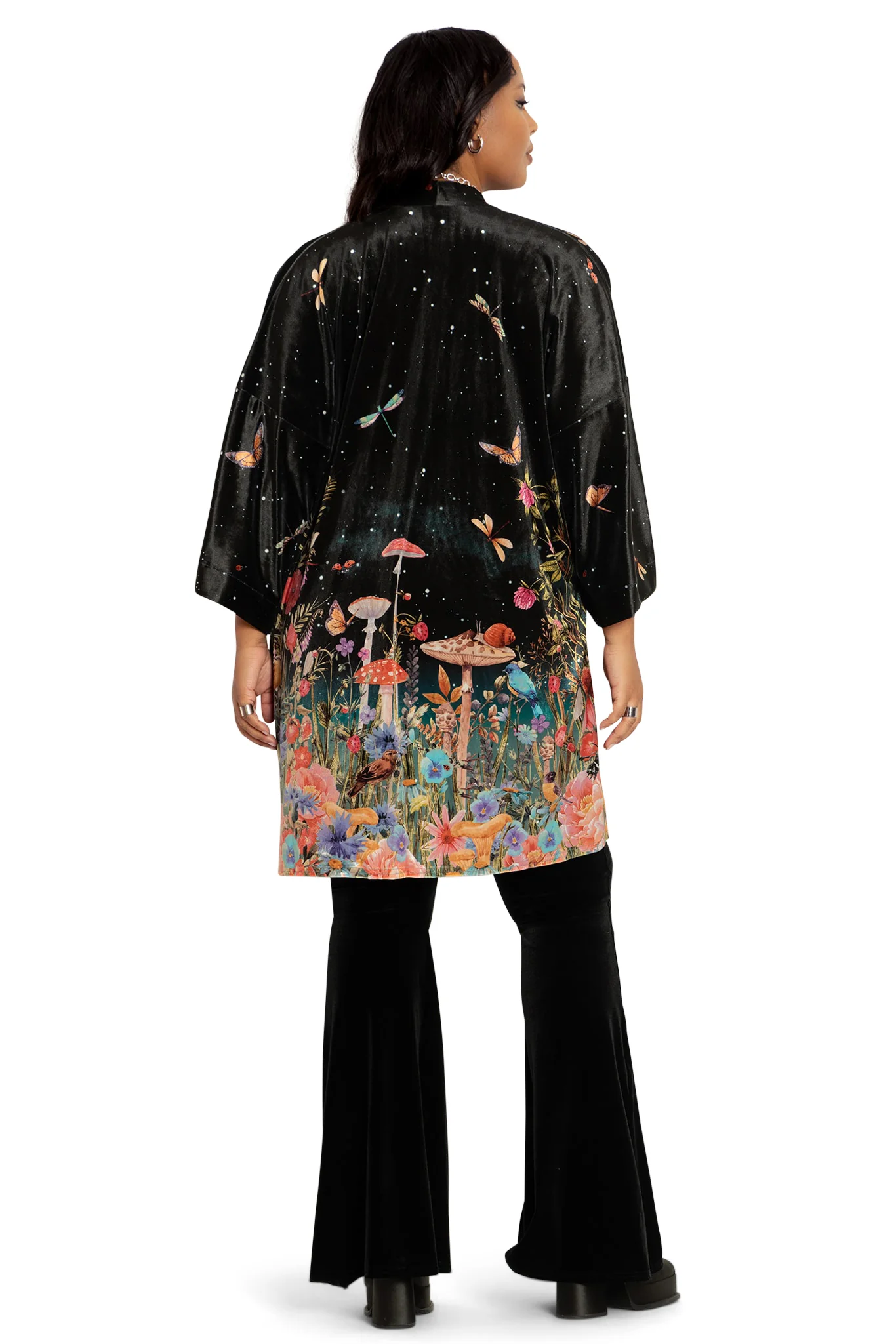 Fairytale Floral Velvet Robe - Image 2